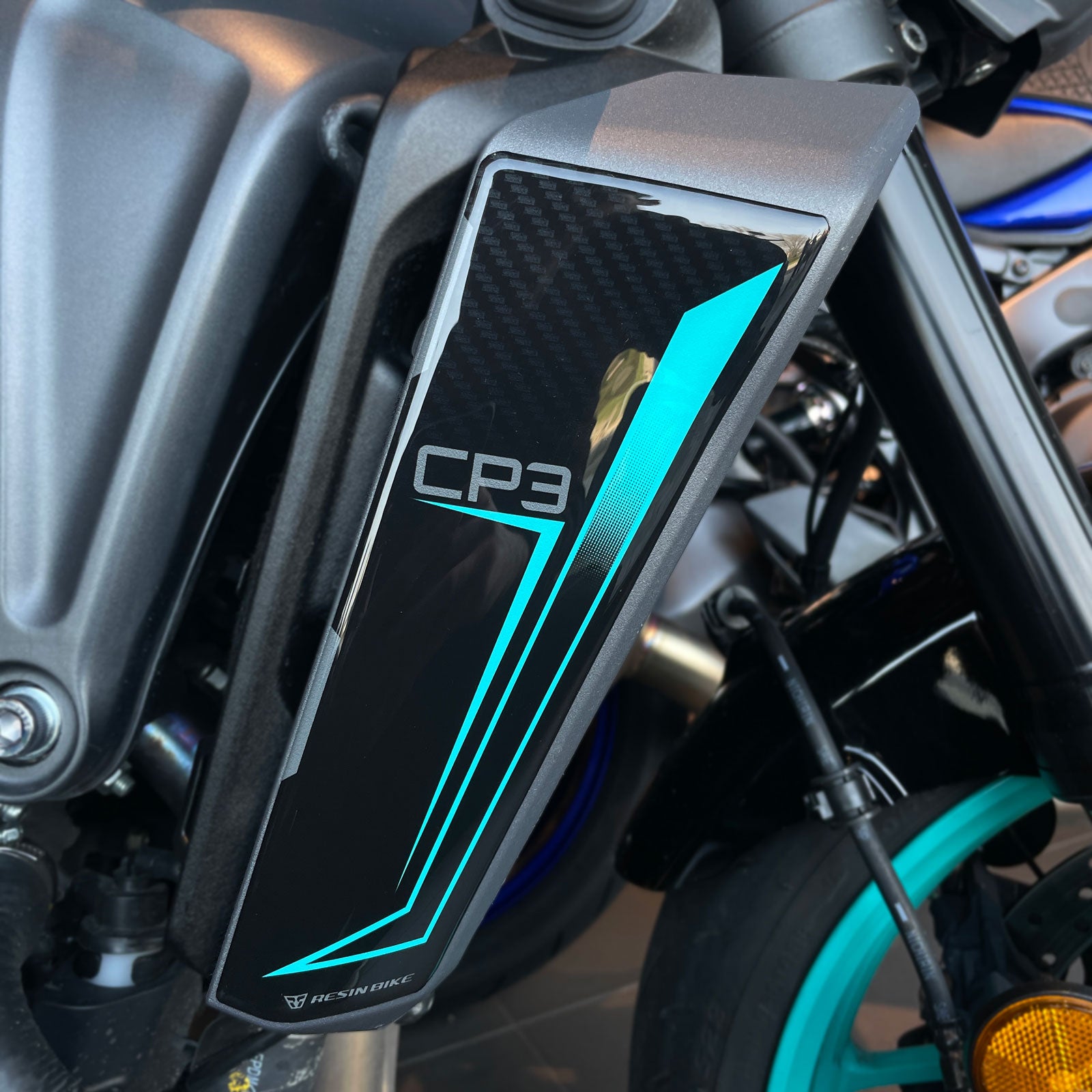 Resin Bike 3D Motorcycle Stickers - Side Panels | Yamaha MT-09 2024>2025 -   Pyramid Motorcycle Accessories