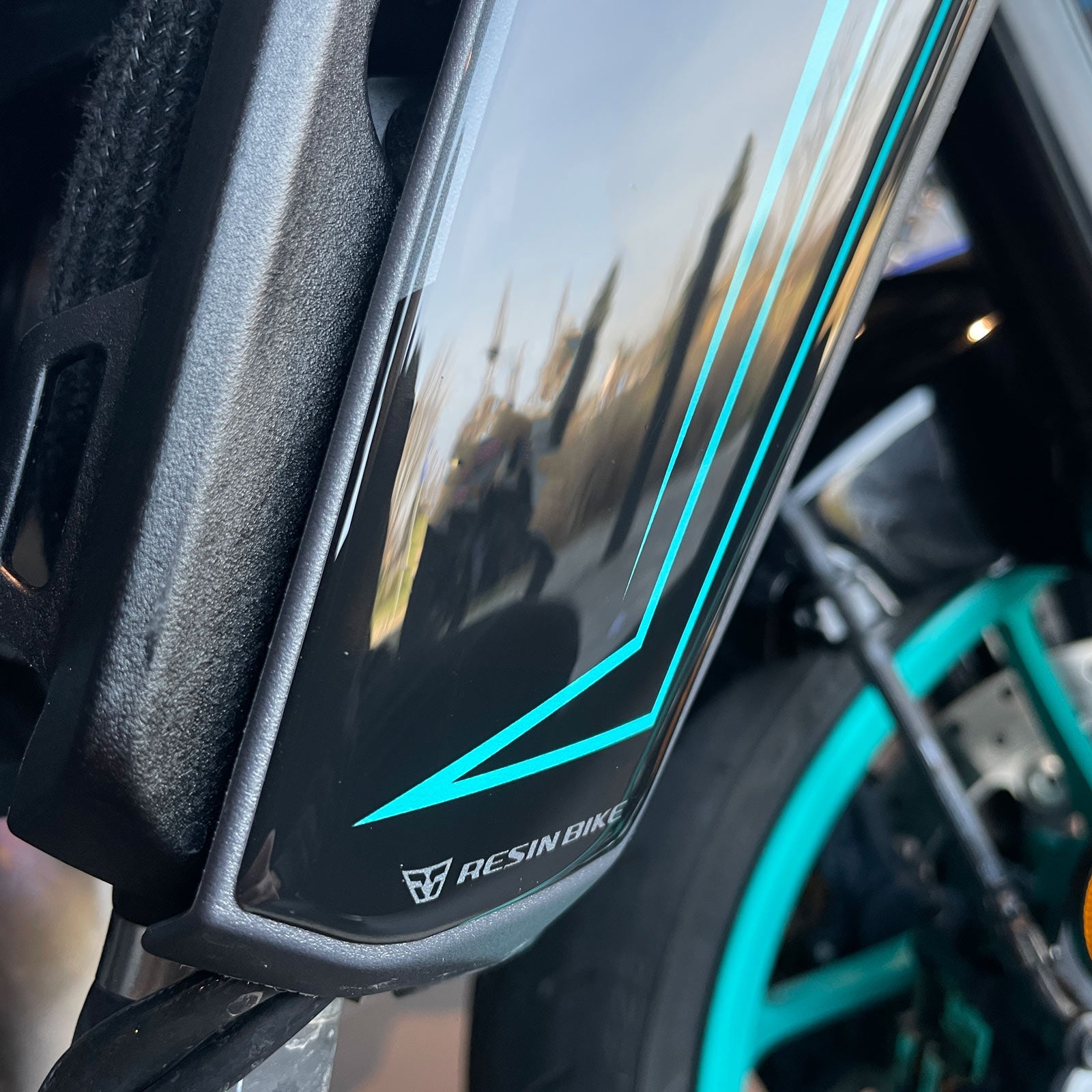 Resin Bike 3D Motorcycle Stickers - Side Panels | Yamaha MT-09 2024>2025 -   Pyramid Motorcycle Accessories