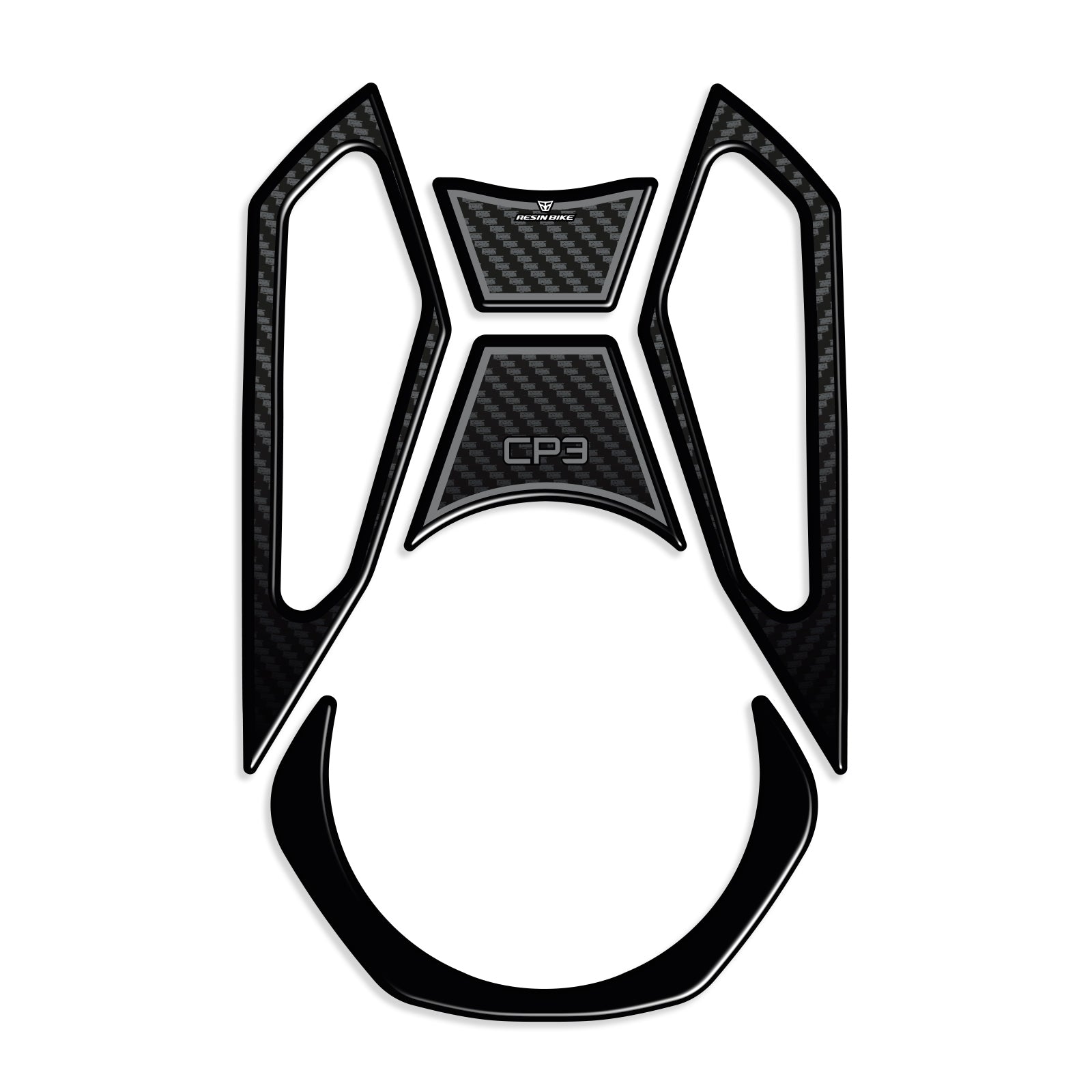 Resin Bike 3D Motorcycle Stickers - Key Area | Yamaha MT-09 2024>2025 -   Pyramid Motorcycle Accessories
