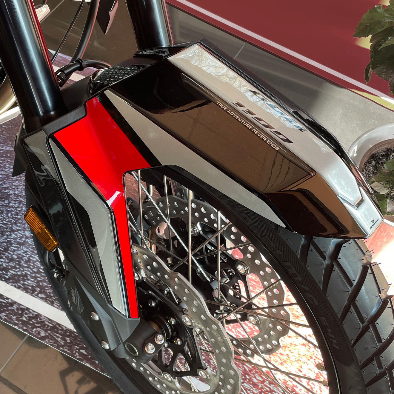 Resin Bike 3D Motorcycle Stickers - Front Fender | Honda CRF 1100 L Africa Twin 2022>2026 -   Pyramid Motorcycle Accessories