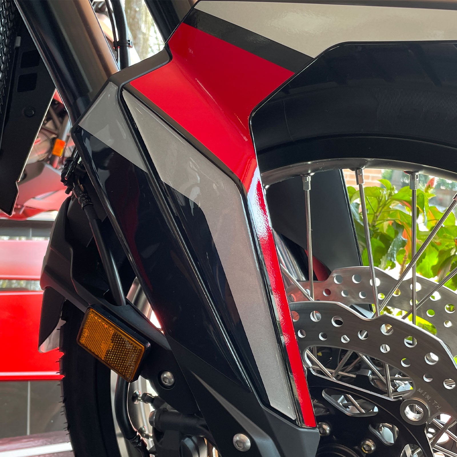 Resin Bike 3D Motorcycle Stickers - Front Fender | Honda CRF 1100 L Africa Twin 2022>2026 -   Pyramid Motorcycle Accessories