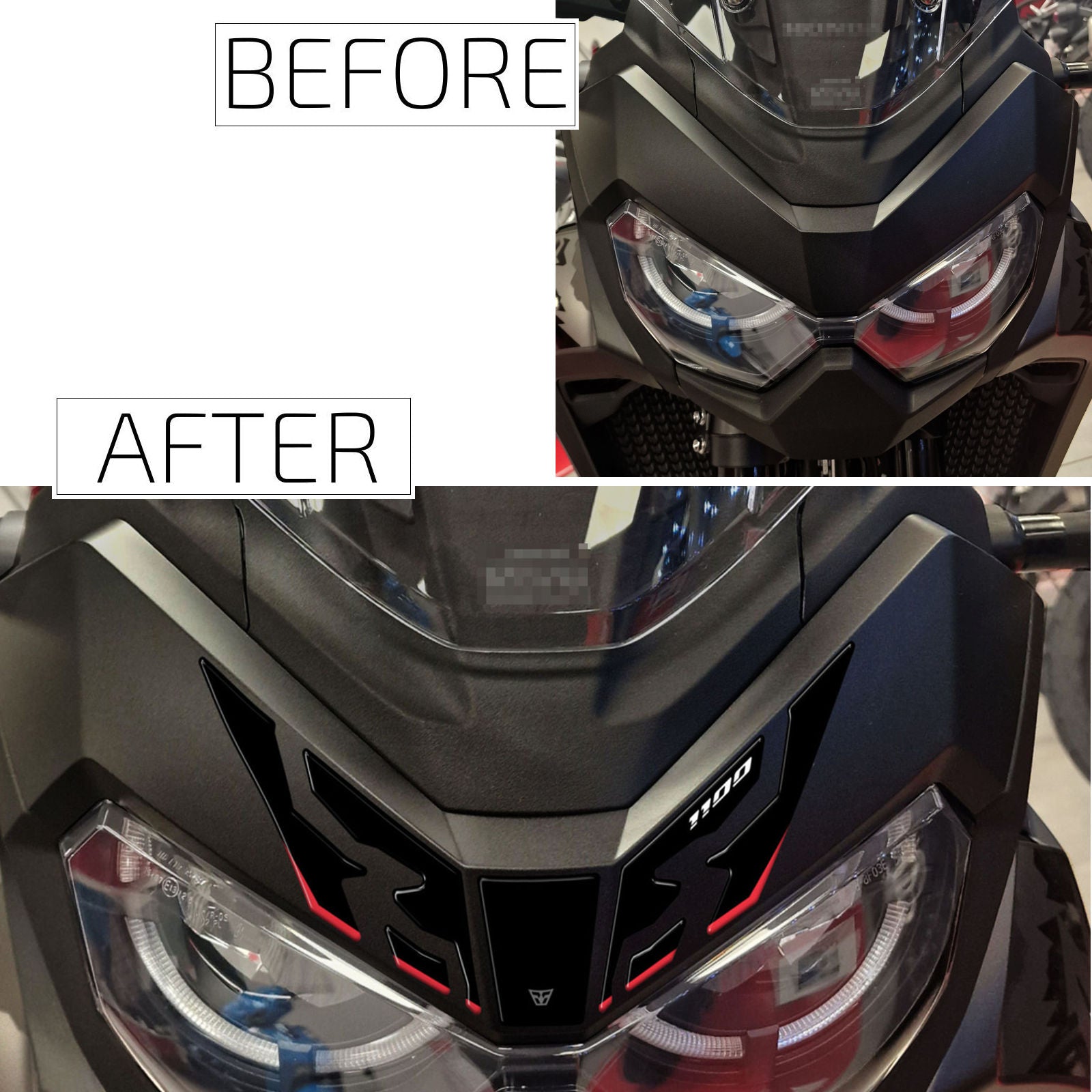 Resin Bike 3D Motorcycle Stickers - Windshield | Honda CRF 1100 L Africa Twin 2024>2026RB-1000757500005 -   Pyramid Motorcycle Accessories