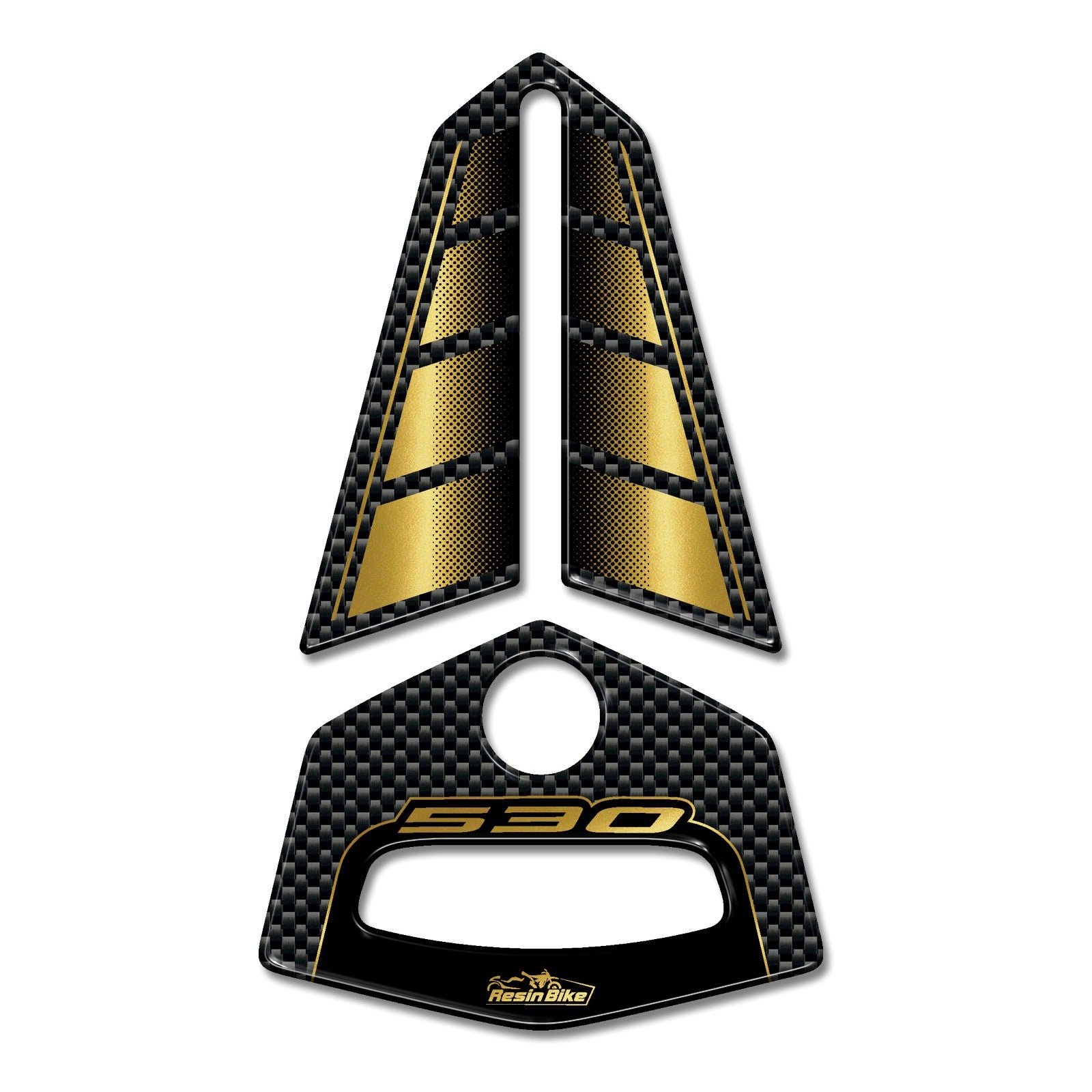 Resin Bike 3D Motorcycle Stickers - Top Yoke | Yamaha TMAX 530 2012>2016 RB-B03B6249 -   Pyramid Motorcycle Accessories