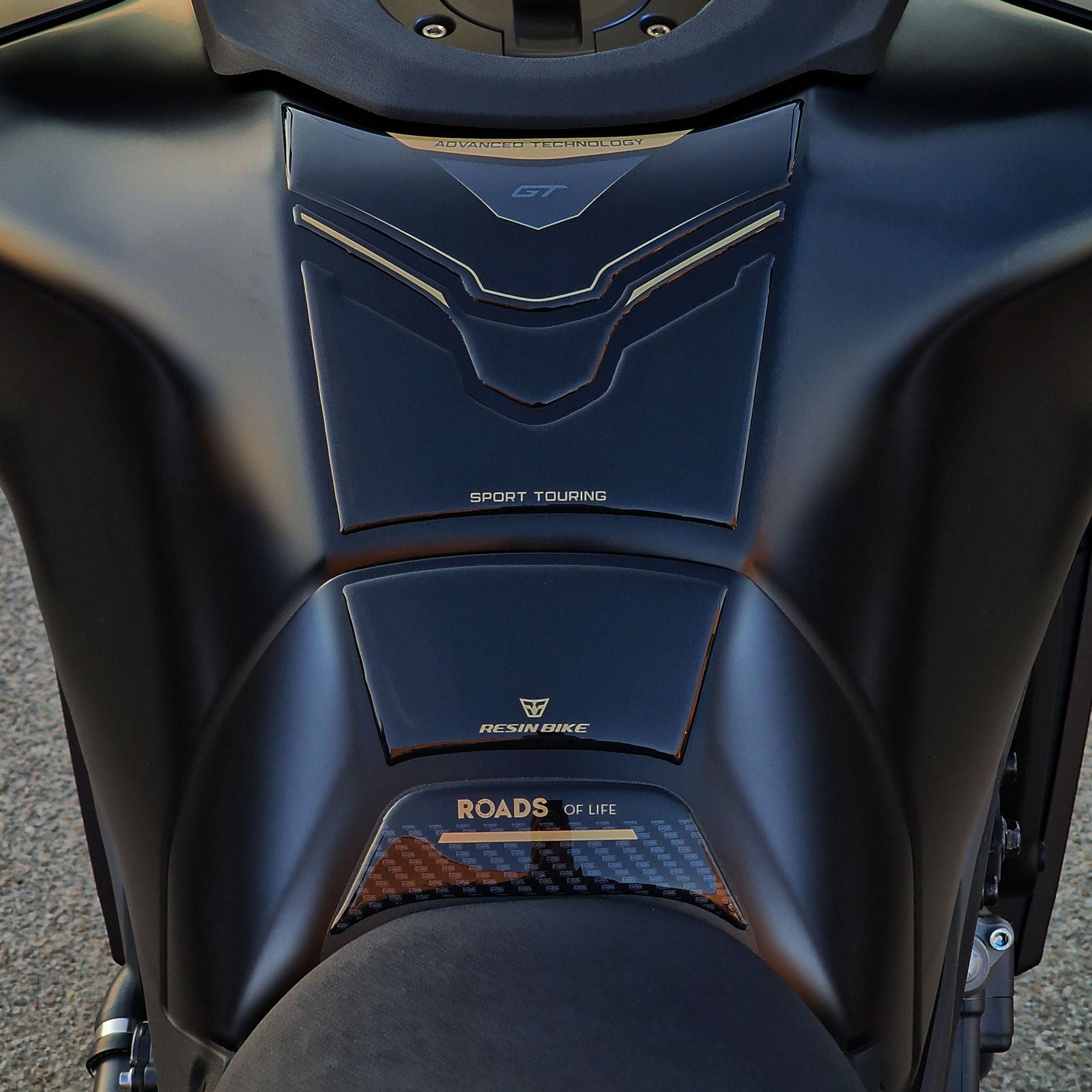 Resin Bike 3D Motorcycle Stickers - Tank Kit | Yamaha Tracer 9 GT 2025>Current -   Pyramid Motorcycle Accessories