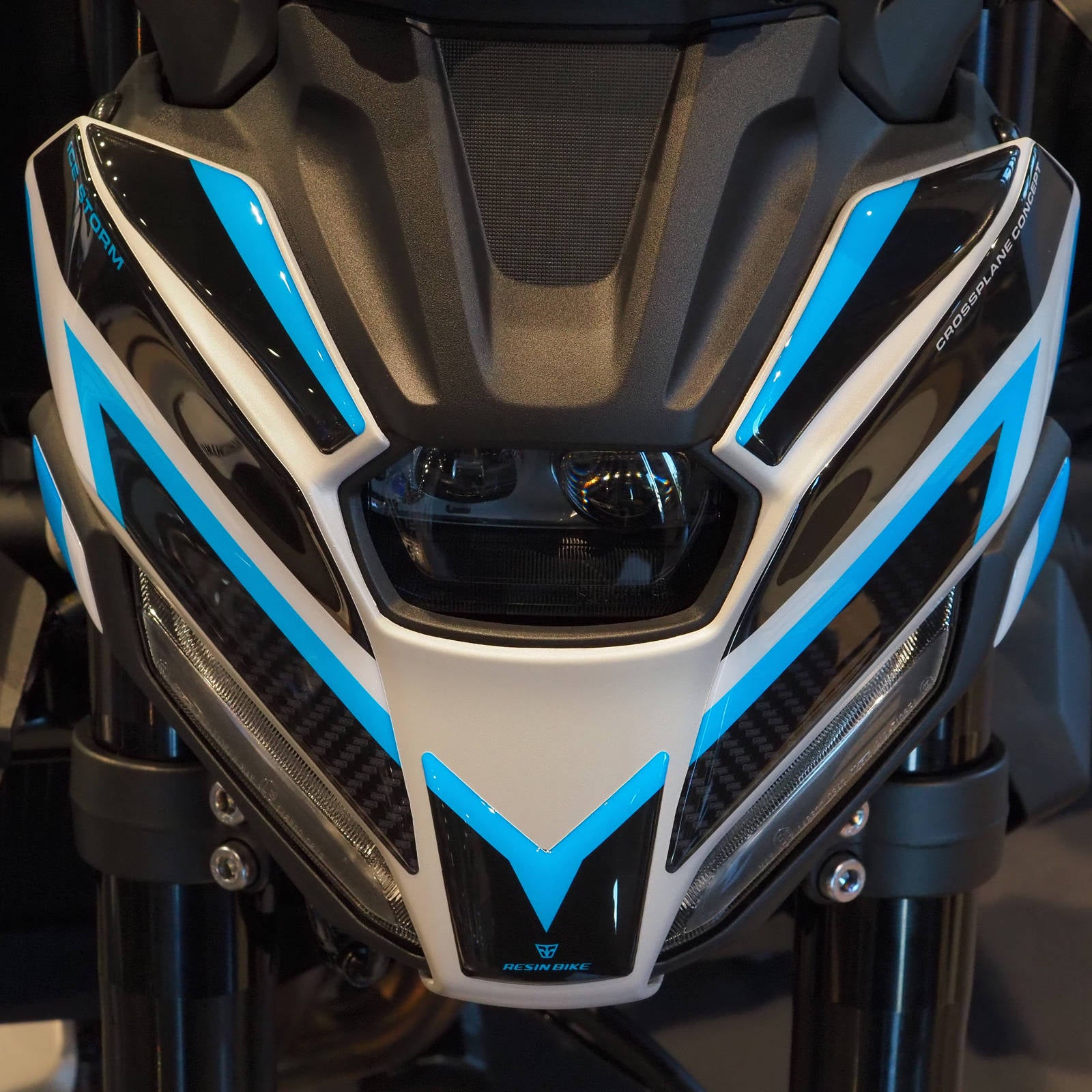 Resin Bike 3D Motorcycle Stickers - Frontal Area | Yamaha MT-07 2025>2026 -   Pyramid Motorcycle Accessories