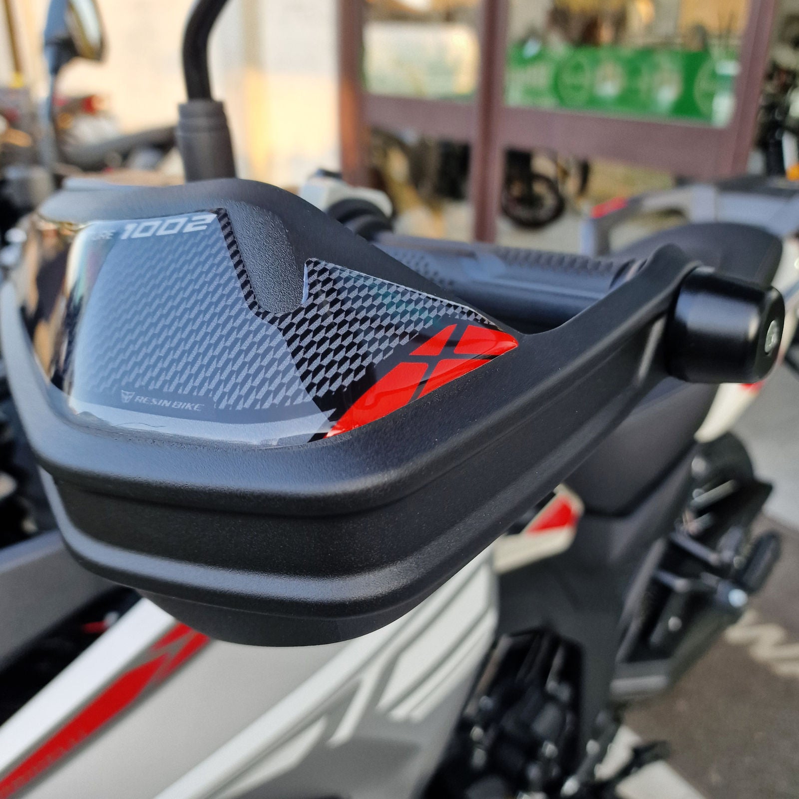 Resin Bike 3D Motorcycle Stickers - Handguards | Morbidelli T 1002 VX 2024>2026 -   Pyramid Motorcycle Accessories