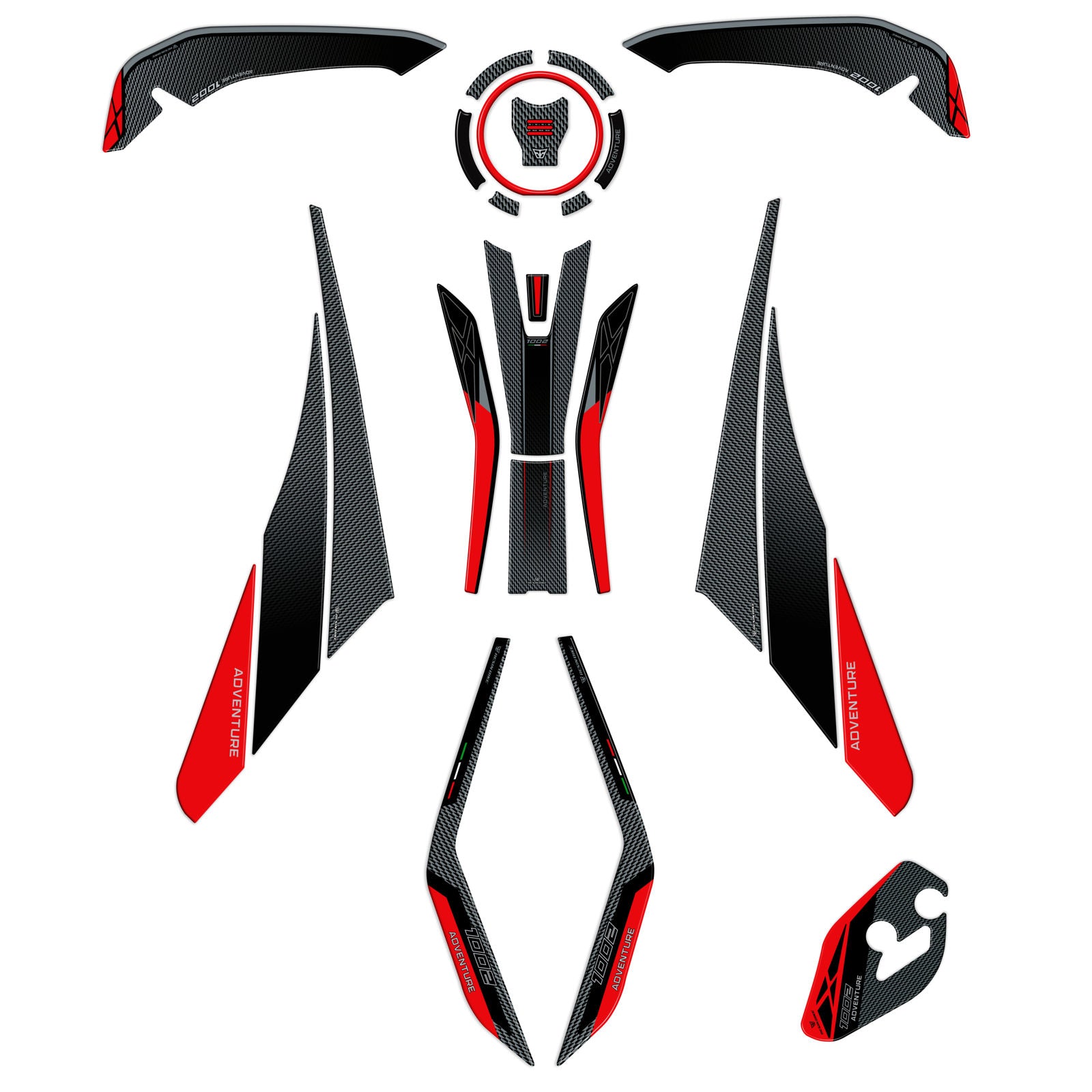 Resin Bike 3D Motorcycle Stickers - Full Kit | Morbidelli T 1002 VX 2024>2026 -   Pyramid Motorcycle Accessories