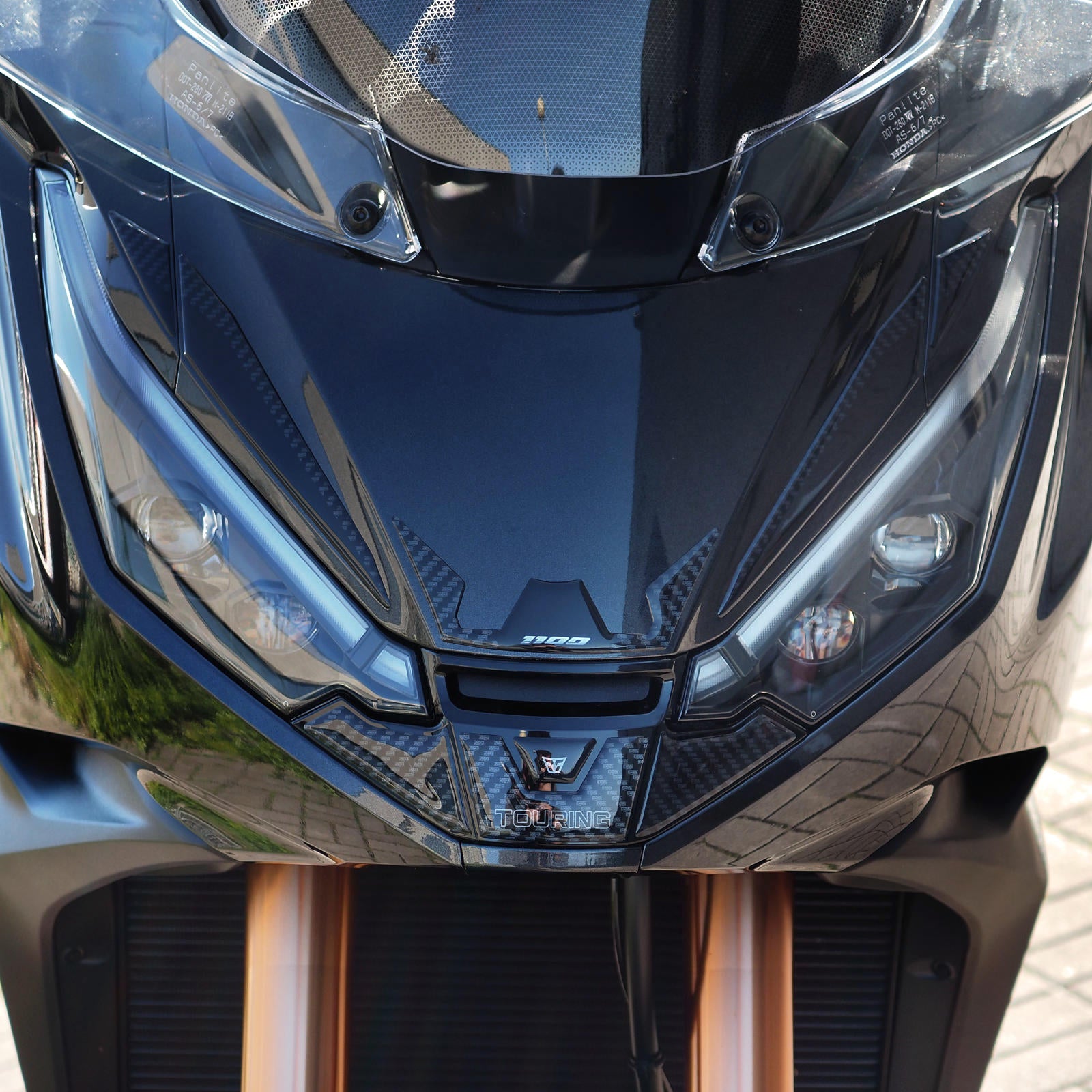 Resin Bike 3D Motorcycle Stickers - Windshield | Honda NT 1100 2025>2026 -   Pyramid Motorcycle Accessories