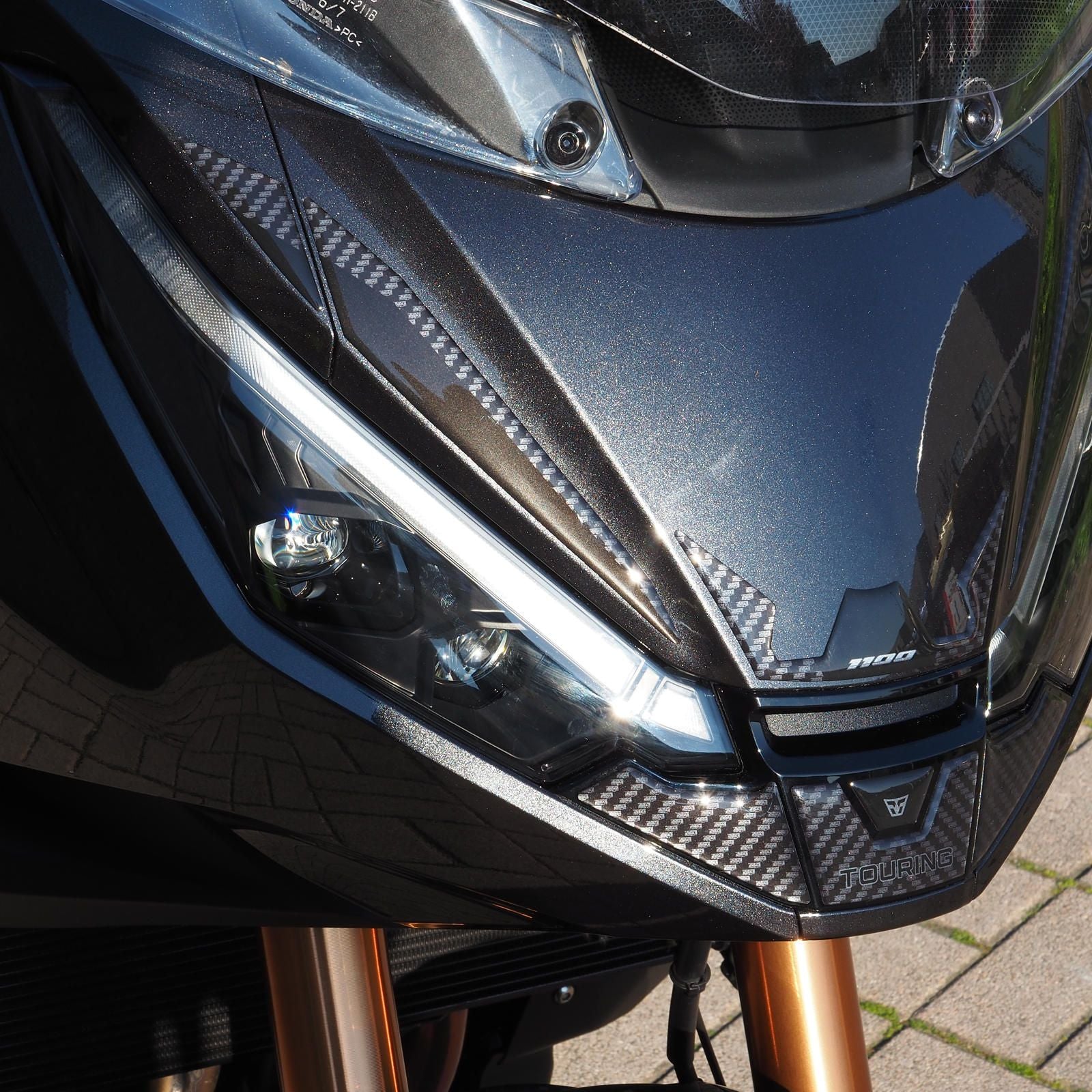 Resin Bike 3D Motorcycle Stickers - Windshield | Honda NT 1100 2025>2026 -   Pyramid Motorcycle Accessories