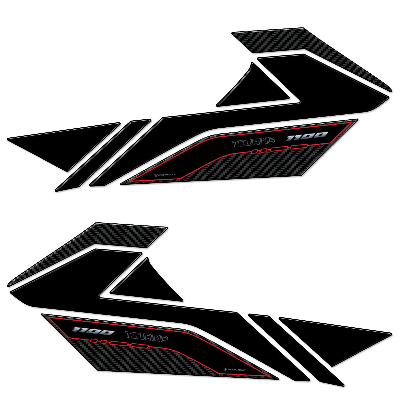Resin Bike 3D Motorcycle Stickers - Tank Sides | Honda NT 1100 2025>2026 -   Pyramid Motorcycle Accessories