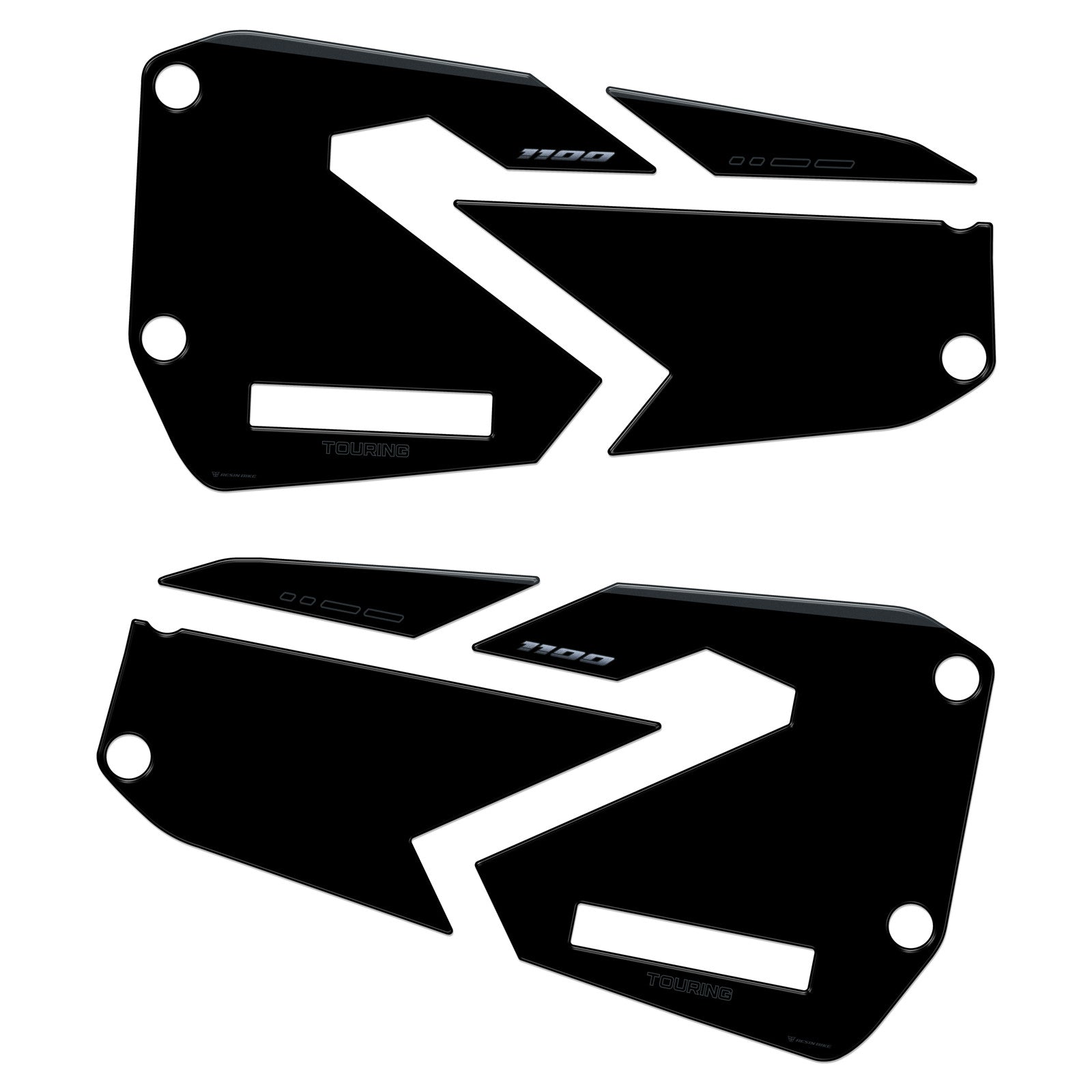 Resin Bike 3D Motorcycle Stickers - Panniers | Honda NT 1100 2025>2026 RB-1000764700009 -   Pyramid Motorcycle Accessories