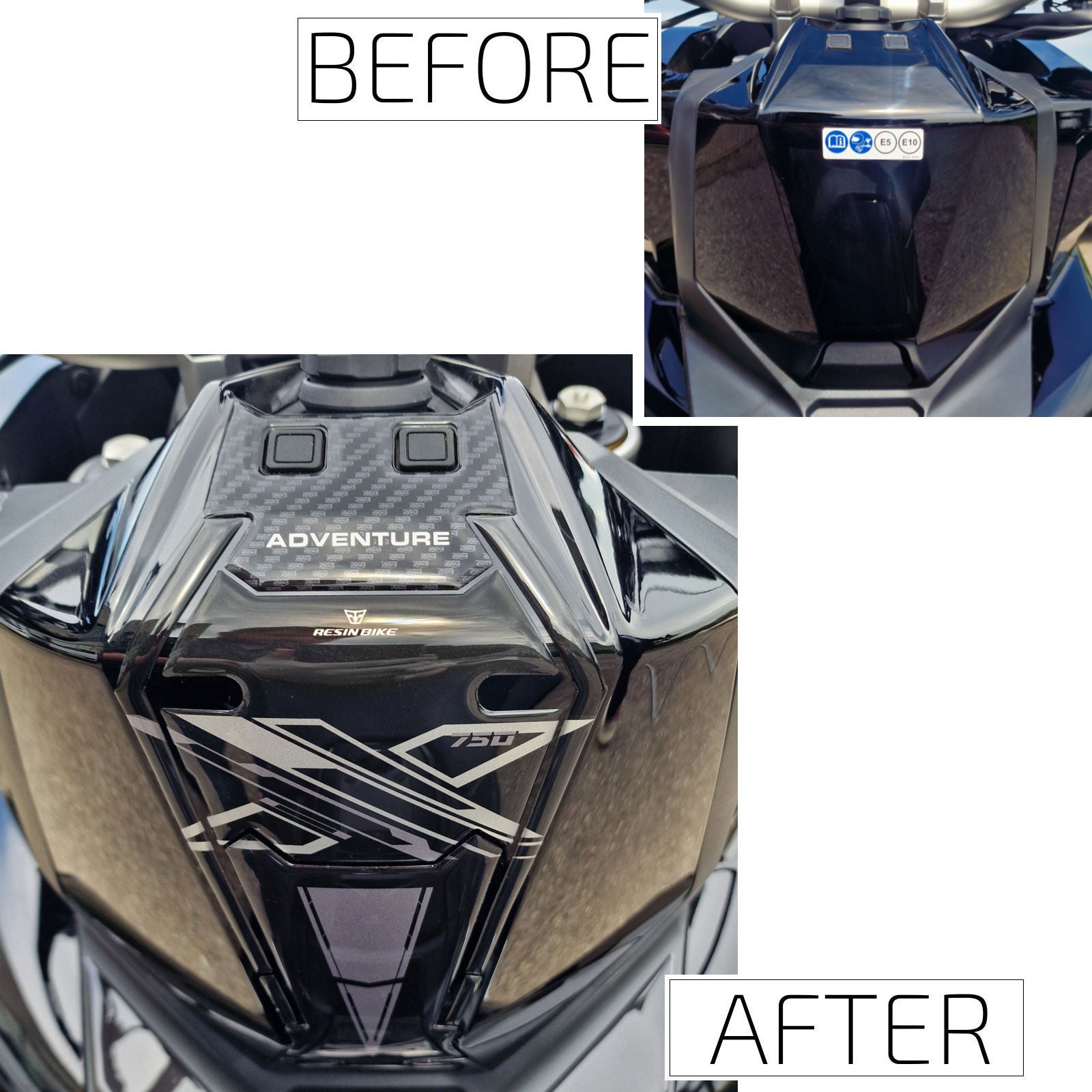 Resin Bike 3D Motorcycle Stickers - Key Area | Honda X-Adv 2021>2026 -   Pyramid Motorcycle Accessories