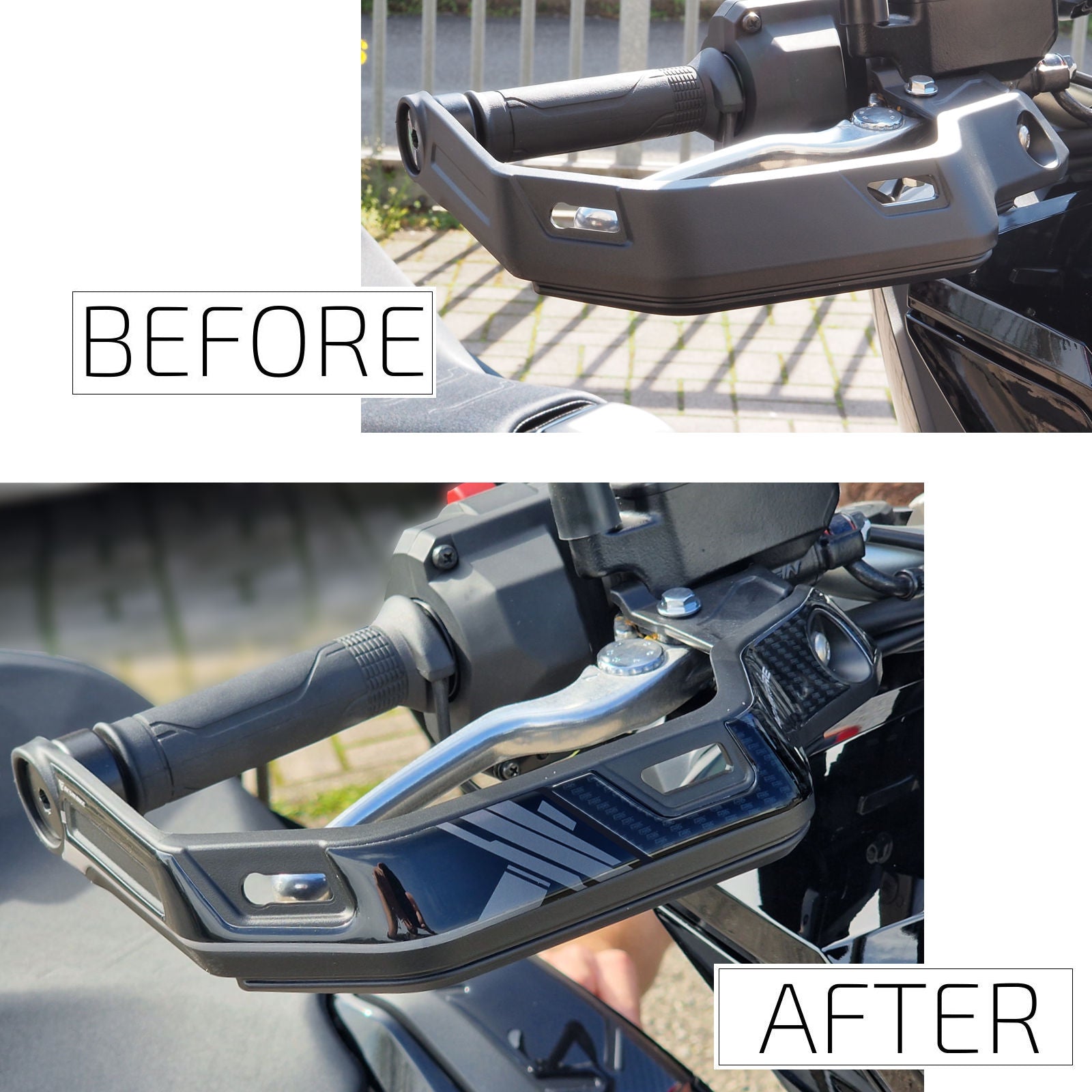 Resin Bike 3D Motorcycle Stickers - Handguards | Honda X-Adv 2021>2026 -   Pyramid Motorcycle Accessories