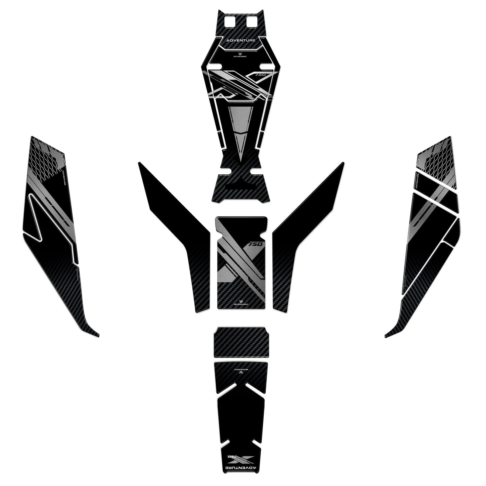 Resin Bike 3D Motorcycle Stickers - Basic Kit | Honda X-Adv 2025>2026 -   Pyramid Motorcycle Accessories