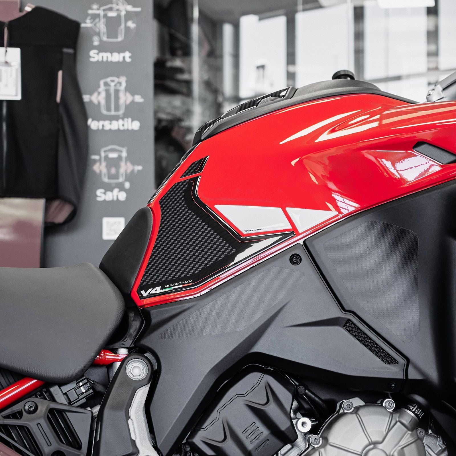 Resin Bike 3D Motorcycle Stickers - Basic Kit | Ducati Multistrada V4/V4 S 2024>2026 -   Pyramid Motorcycle Accessories