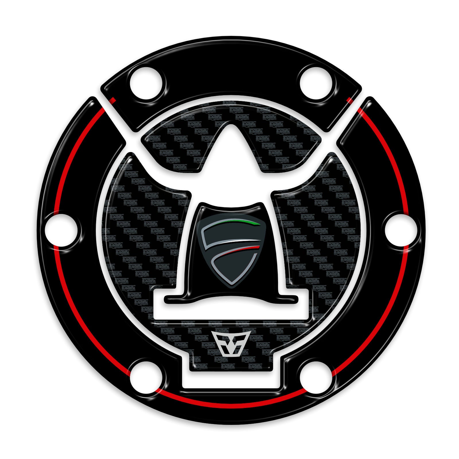 Resin Bike 3D Motorcycle Stickers - Fuel Cap | Ducati Multistrada V4/V4 S 2024>2026 -   Pyramid Motorcycle Accessories