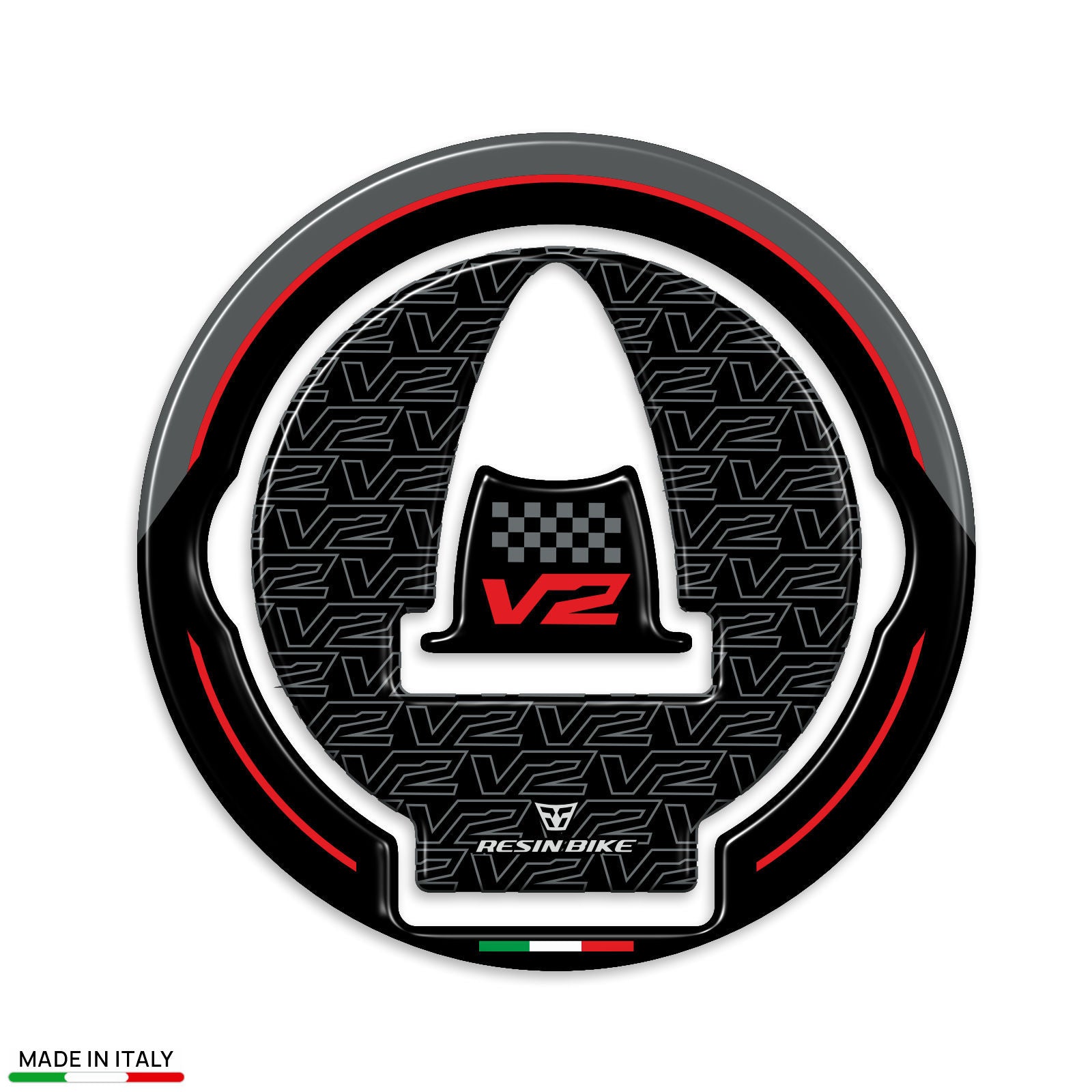 Resin Bike 3D Motorcycle Stickers - Fuel Cap | Ducati Panigale V2 2025>2026 -   Pyramid Motorcycle Accessories