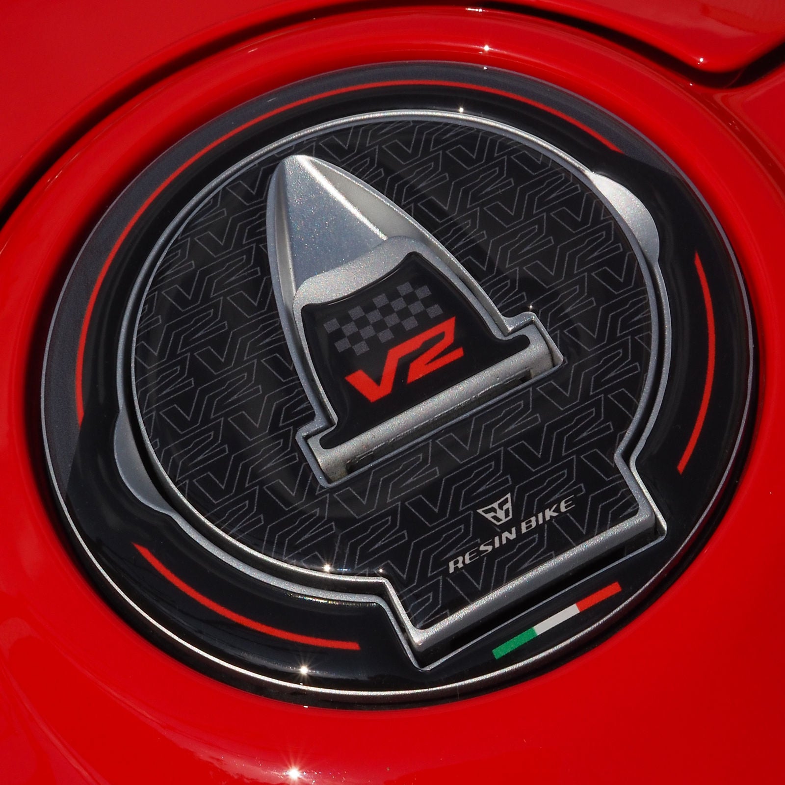 Resin Bike 3D Motorcycle Stickers - Fuel Cap | Ducati Panigale V2 2025>2026 -   Pyramid Motorcycle Accessories