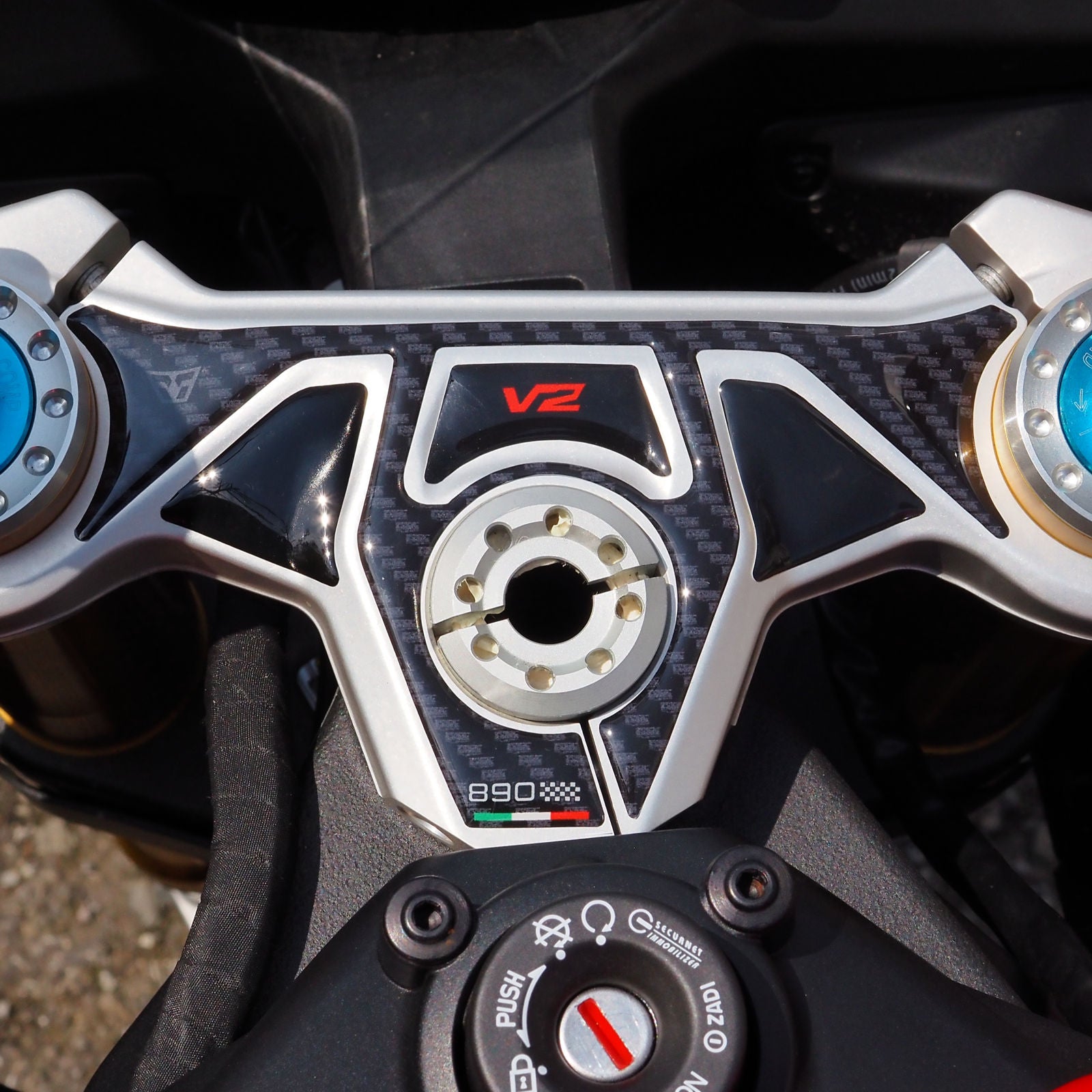 Resin Bike 3D Motorcycle Stickers - Top Yoke | Ducati Panigale V2 2025>2026 -   Pyramid Motorcycle Accessories