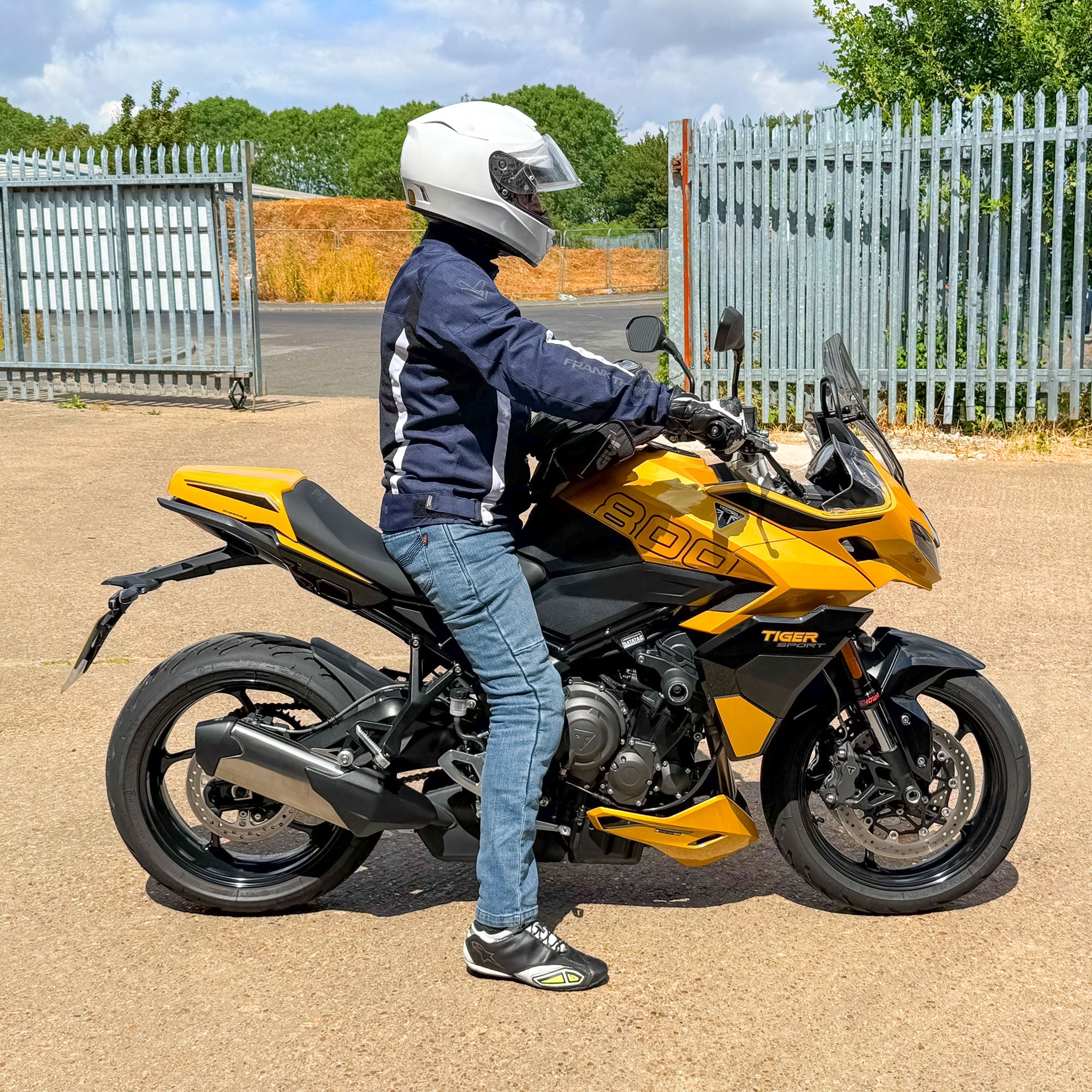 Pyramid Seat Cowl | Cosmic Yellow | Triumph Tiger Sport 800 2025>Current -   Pyramid Motorcycle Accessories