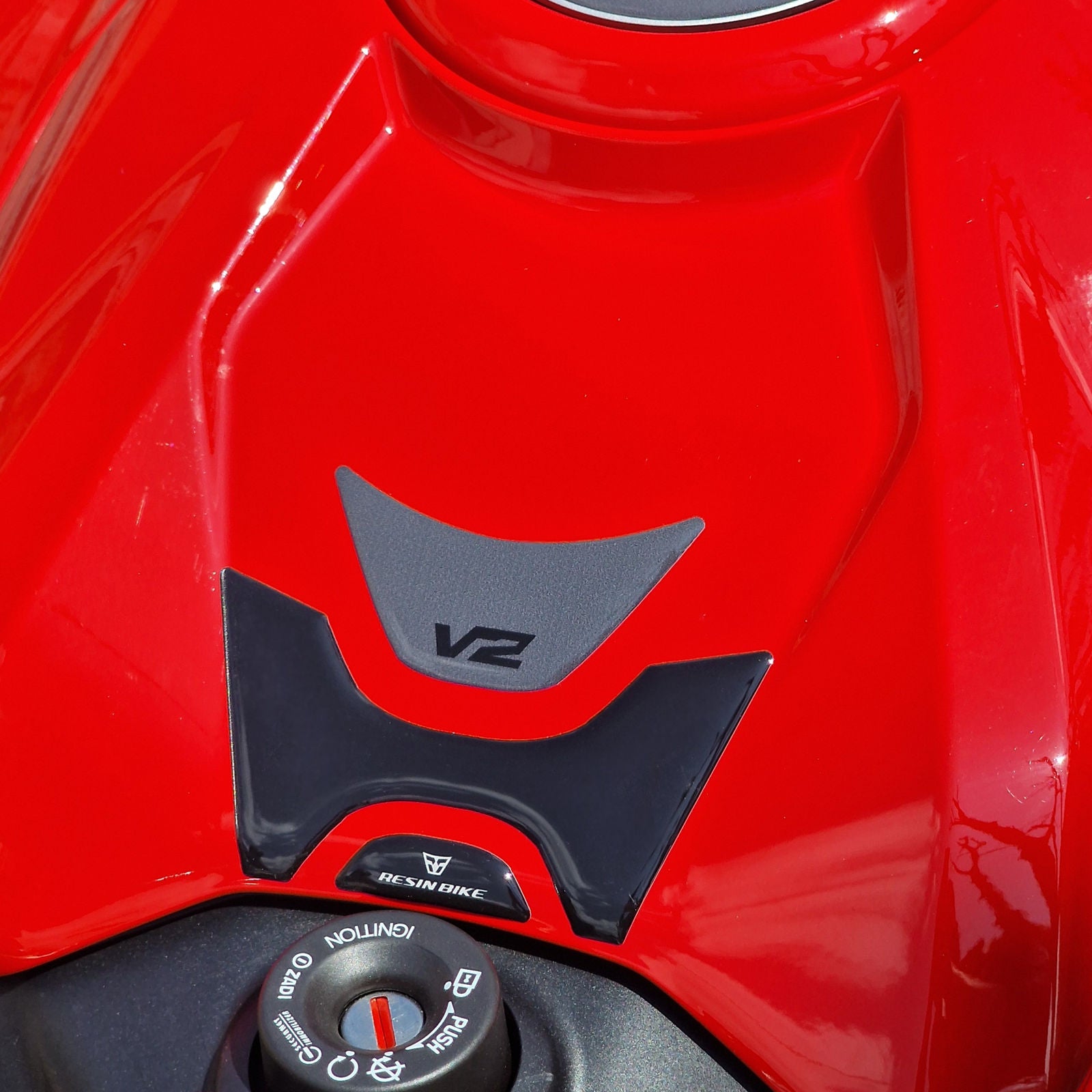 Resin Bike 3D Motorcycle Stickers - Key Area | Ducati Panigale V2 2025>2026 -   Pyramid Motorcycle Accessories