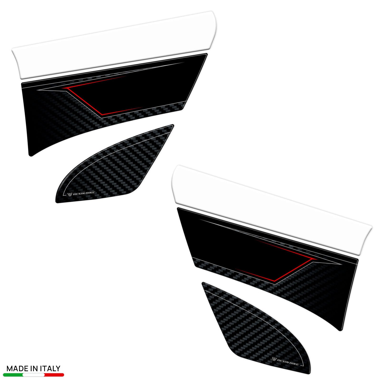 Resin Bike 3D Motorcycle Stickers - Side Panels | Ducati Multistrada V2/V2S 2025>Current -   Pyramid Motorcycle Accessories