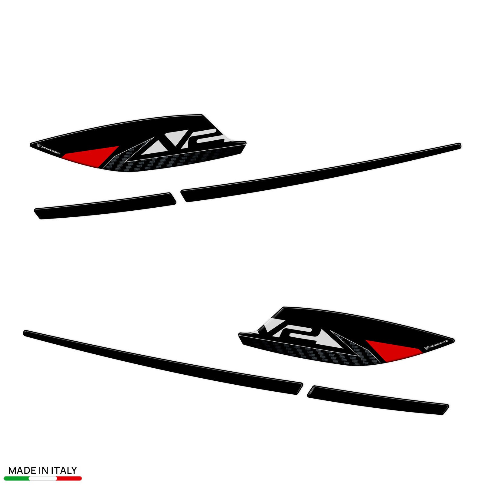 Resin Bike 3D Motorcycle Stickers - Handguards | Ducati Multistrada V2/V2 S 2025>2026 -   Pyramid Motorcycle Accessories