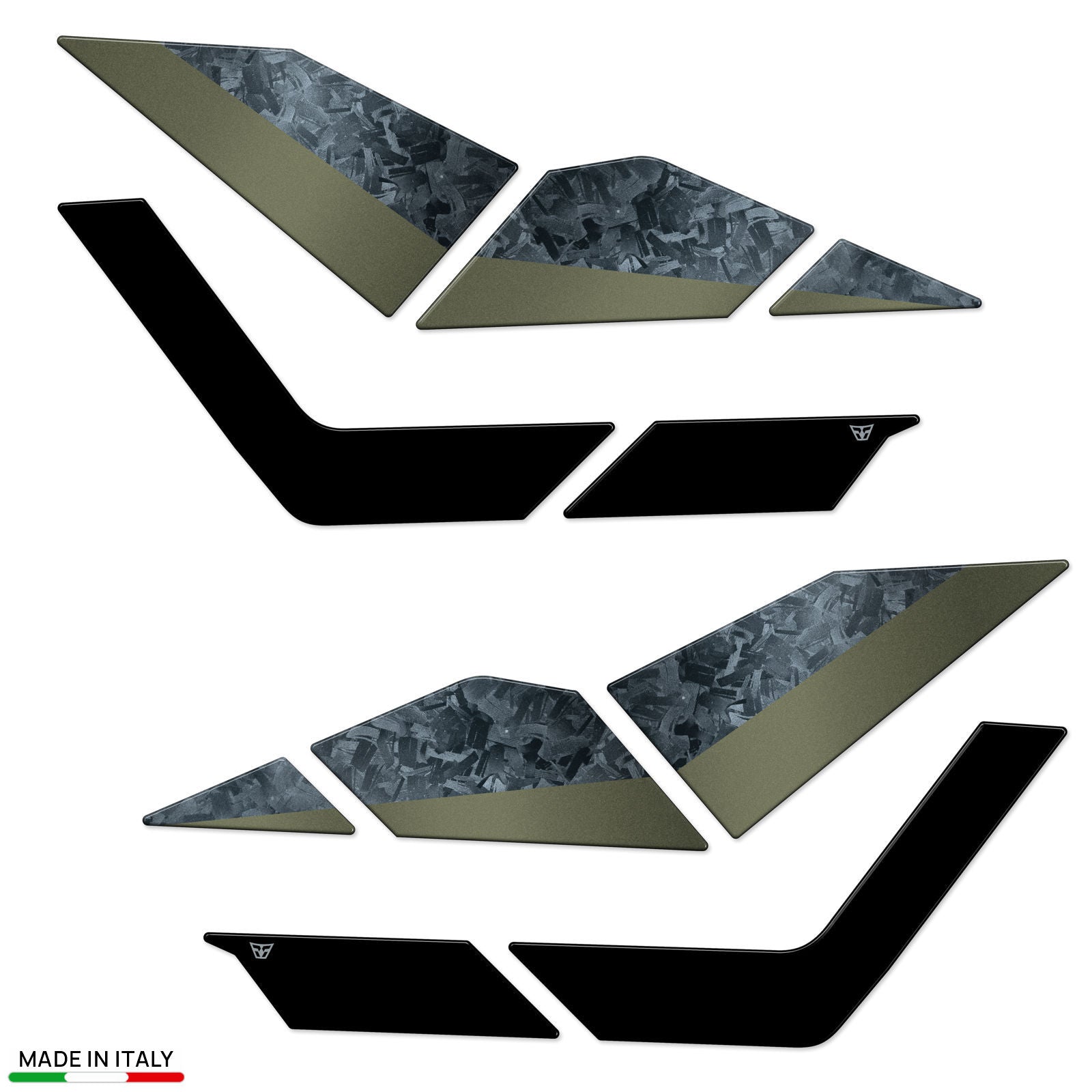 Resin Bike 3D Motorcycle Stickers - Footboard | Zontes ZT368T-G 2025>2026 -   Pyramid Motorcycle Accessories