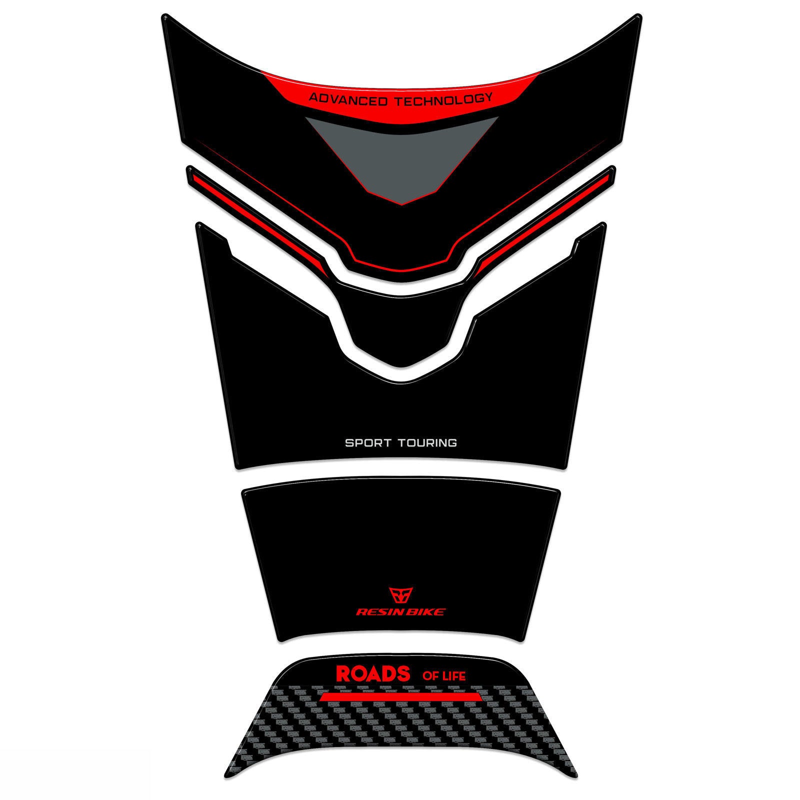 Resin Bike 3D Motorcycle Stickers - Tank Pad | Yamaha Tracer 9 2025>2026 RB-1000771100007 -   Pyramid Motorcycle Accessories