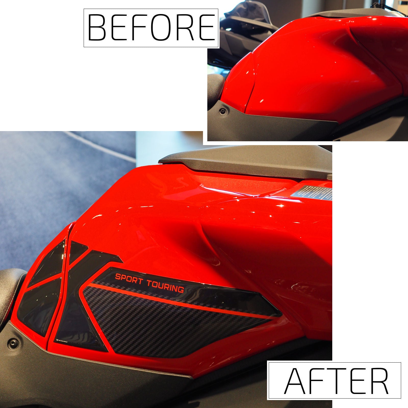 Resin Bike 3D Motorcycle Stickers - Tank Sides | Yamaha Tracer 9 2025>2026 -   Pyramid Motorcycle Accessories