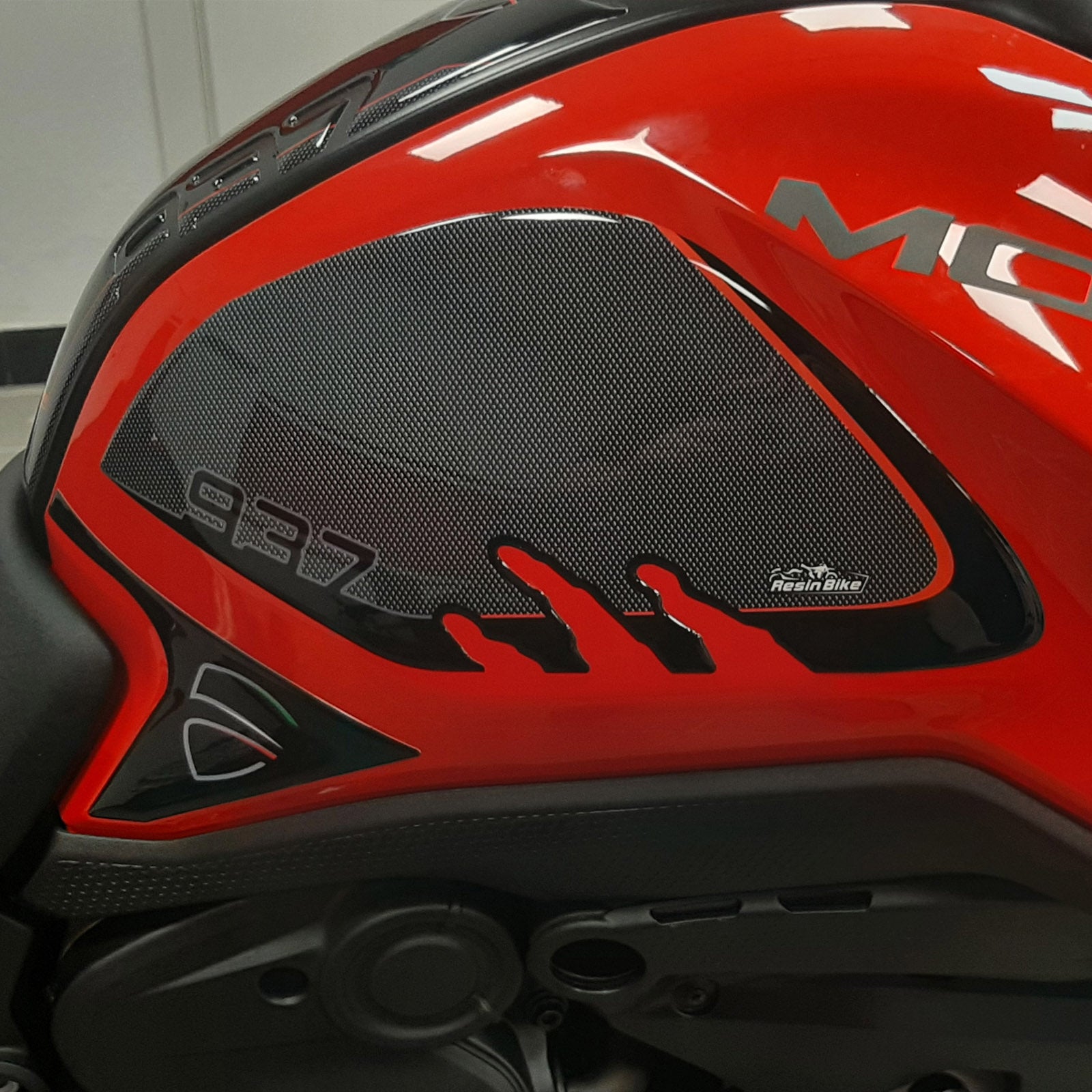 Resin Bike 3D Motorcycle Stickers - Full Kit | Ducati Monster 937 + 2021>2026 -   Pyramid Motorcycle Accessories