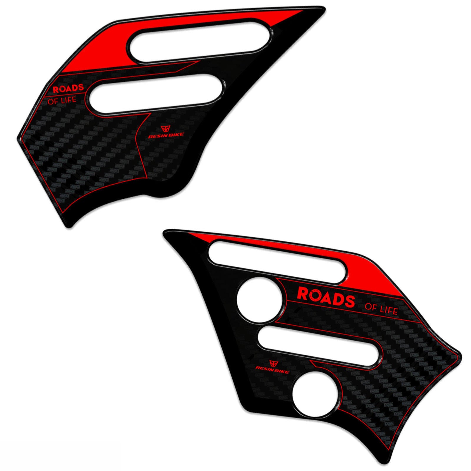 Resin Bike 3D Motorcycle Stickers - Heel Pads | Yamaha Tracer 9 2025>2026 -   Pyramid Motorcycle Accessories