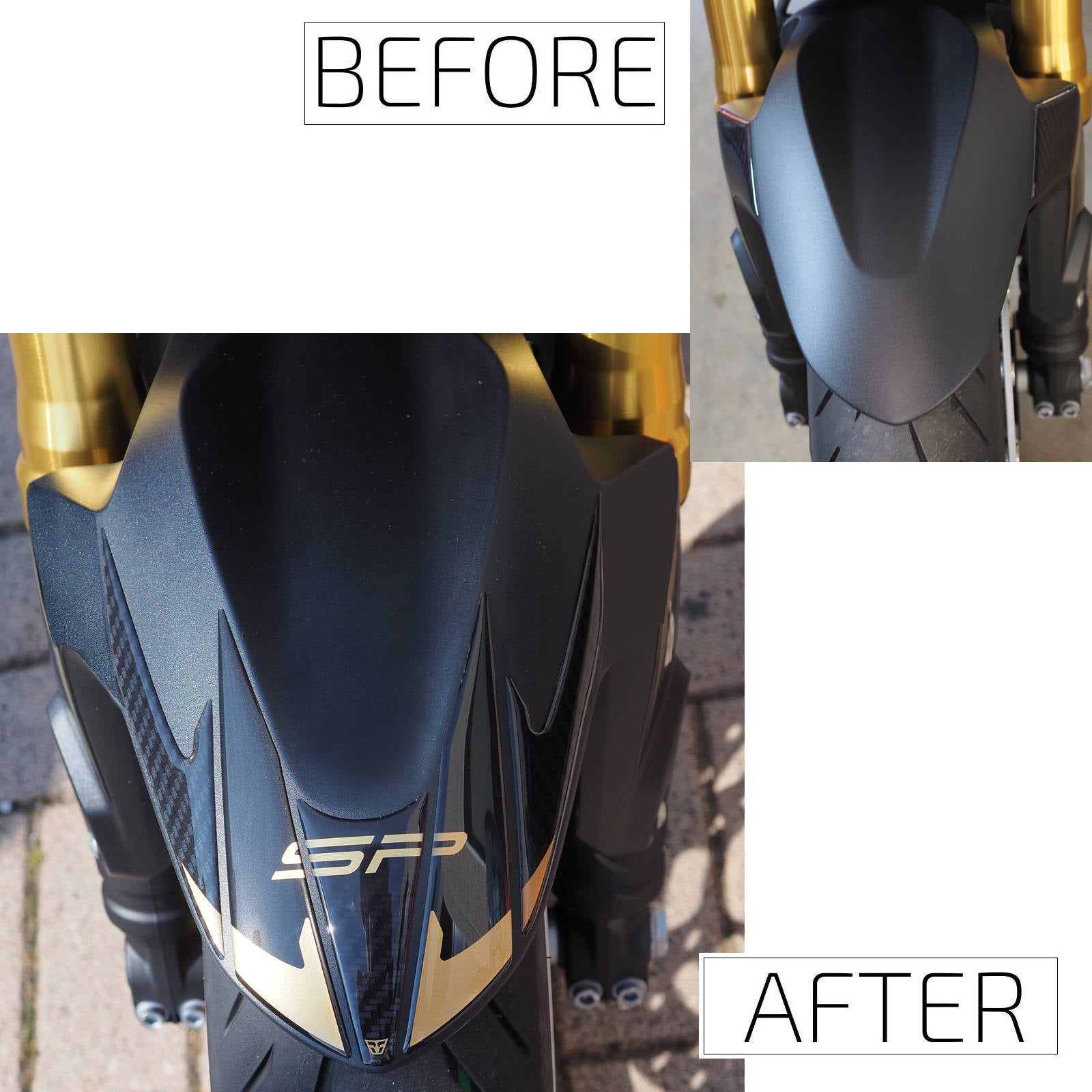 Resin Bike 3D Motorcycle Stickers - Front Fender | Honda CB1000 Hornet SP 2025>Current -   Pyramid Motorcycle Accessories