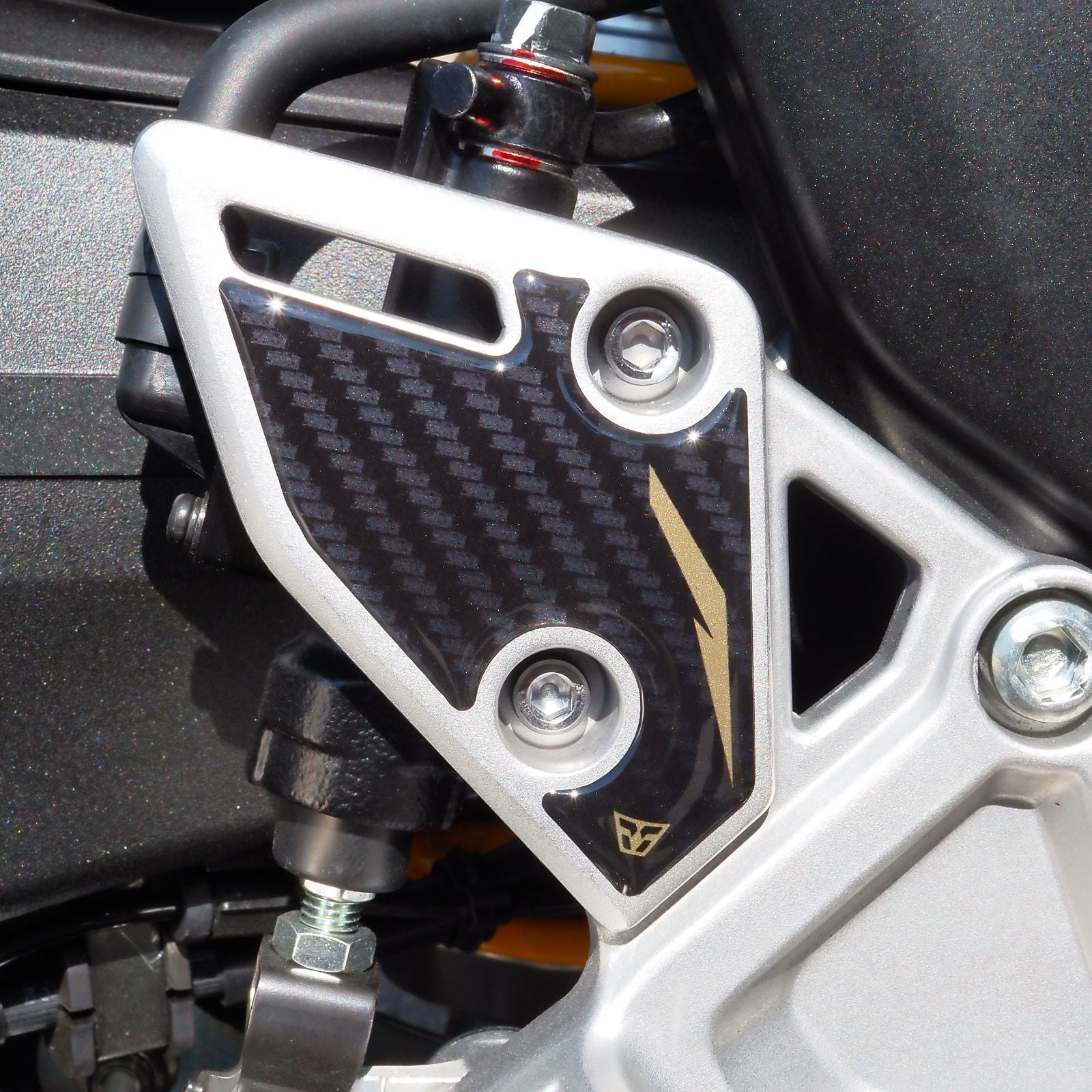 Resin Bike 3D Motorcycle Stickers - Heel Pads | Honda CB1000 Hornet SP 2025>Current -   Pyramid Motorcycle Accessories