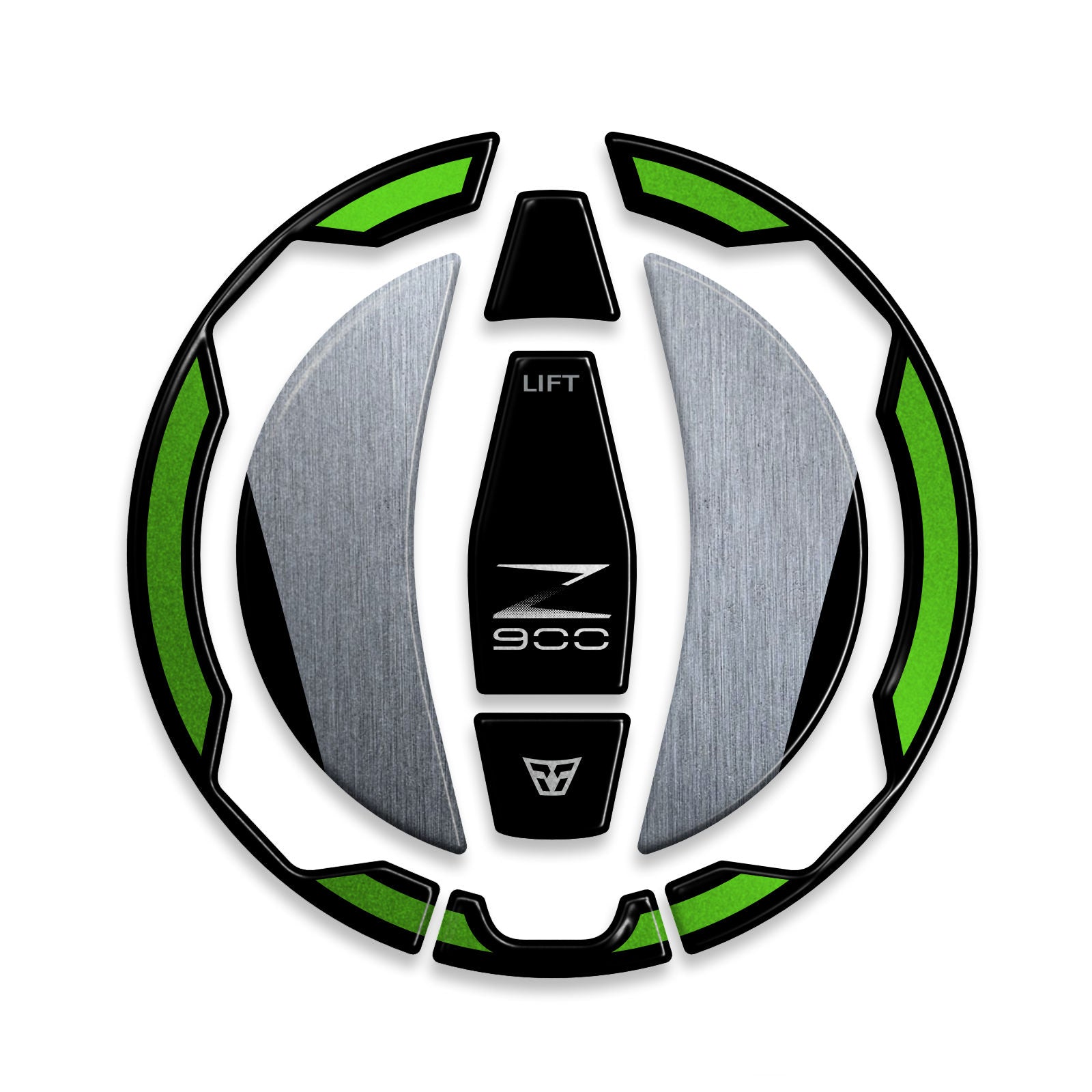 Resin Bike 3D Motorcycle Stickers - Fuel Cap | Kawasaki Z 900 / 900 SE 2025>2026 -   Pyramid Motorcycle Accessories
