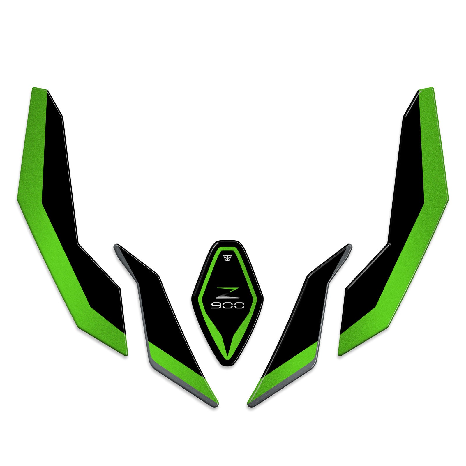 Resin Bike 3D Motorcycle Stickers - Front Fender | Kawasaki Z 900 2025>2026 -   Pyramid Motorcycle Accessories