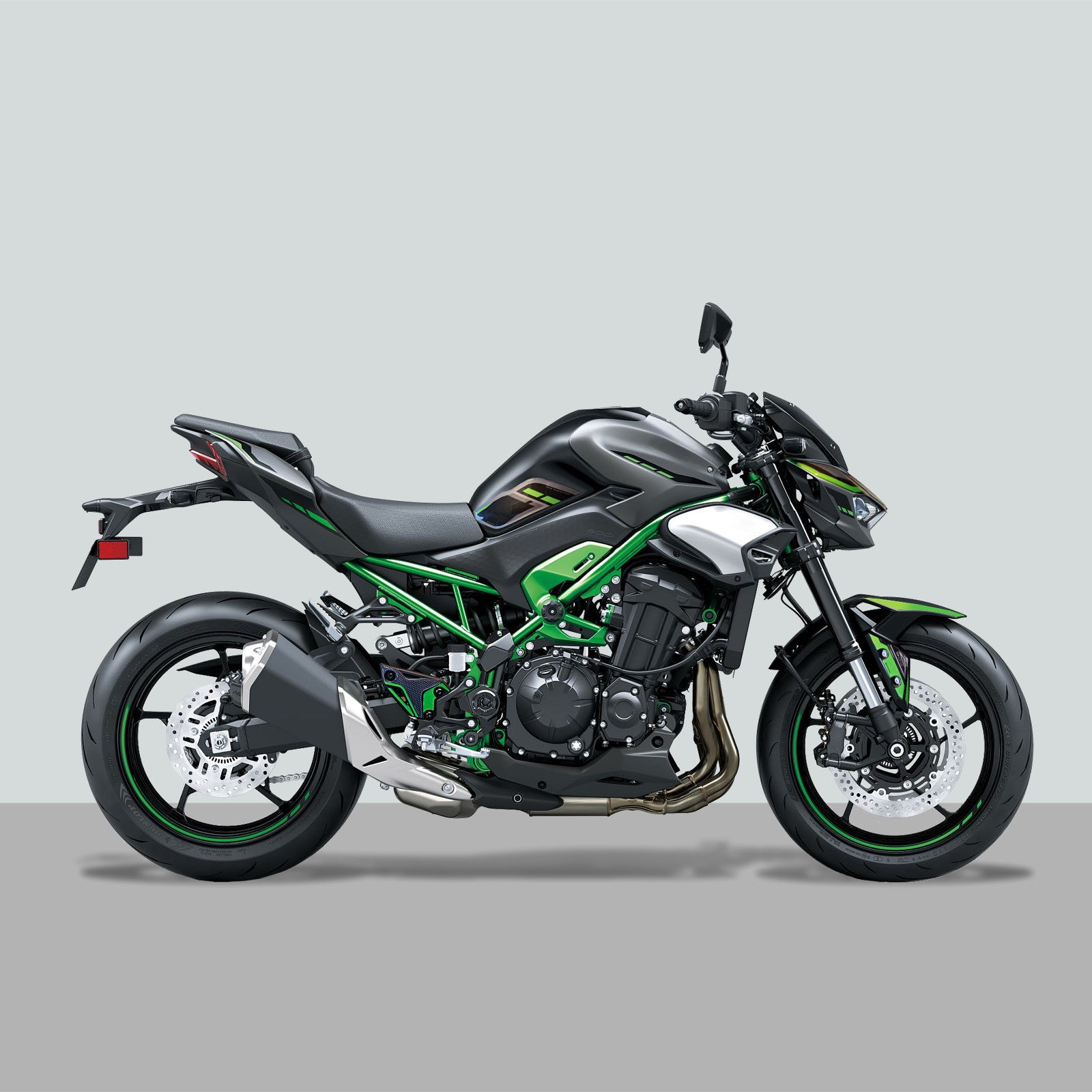 Resin Bike 3D Motorcycle Stickers - Basic Kit | Kawasaki Z 900 / 900 SE 2025>2026 -   Pyramid Motorcycle Accessories