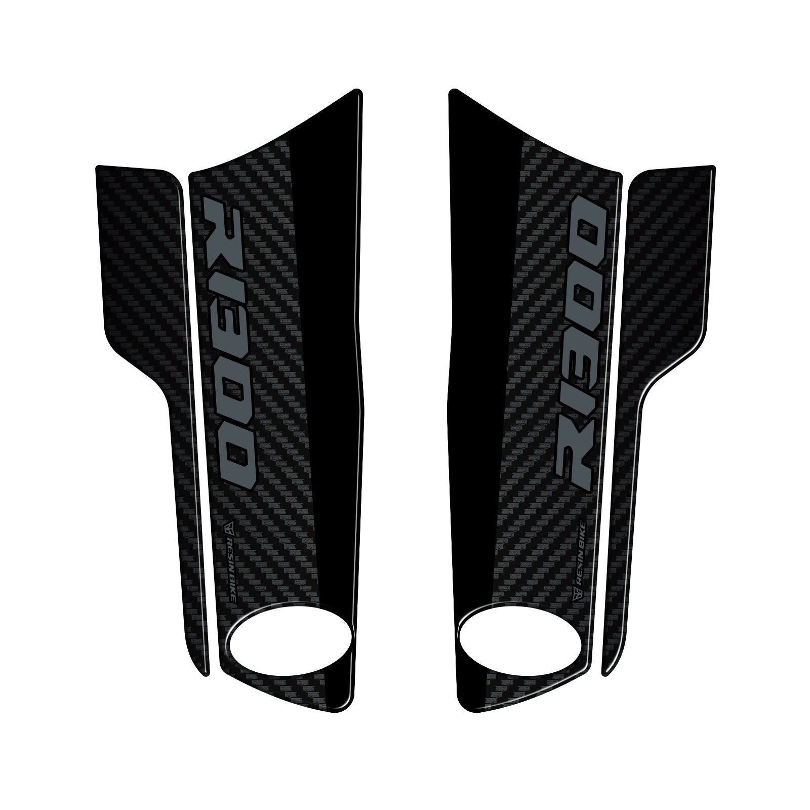 Resin Bike 3D Motorcycle Stickers - Front Fender Sides | BMW R 1300 GS 2023>2025 -   Pyramid Motorcycle Accessories