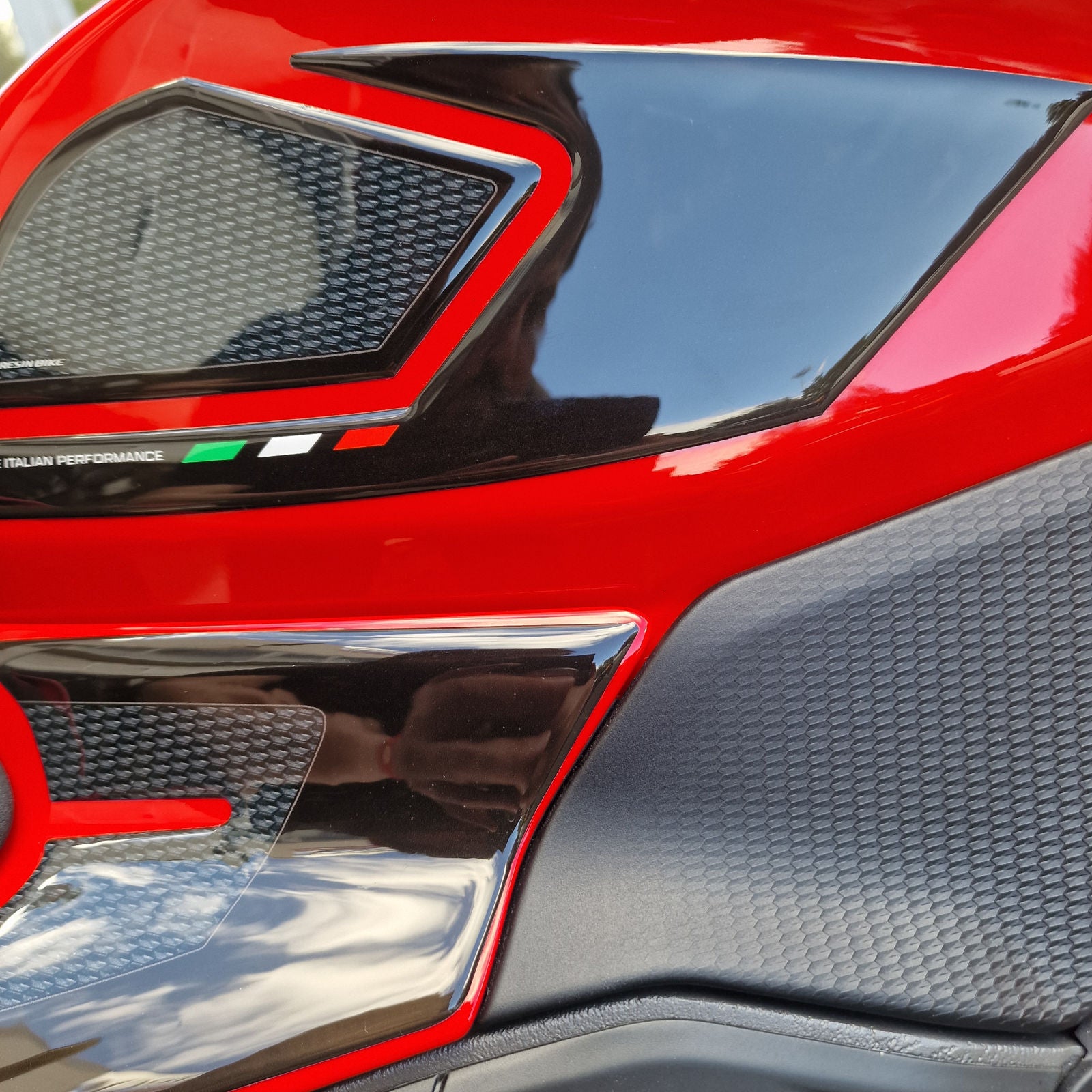 Resin Bike 3D Motorcycle Stickers - Tank Sides | Ducati Panigale/Streetfighter V4 / V4 S 2025>2026 -   Pyramid Motorcycle Accessories