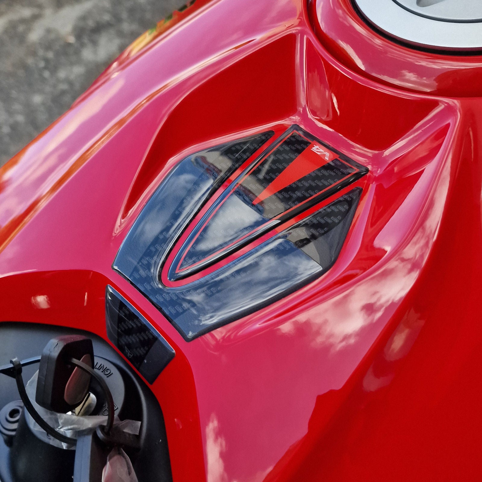 Resin Bike 3D Motorcycle Stickers - Key Area | Ducati Panigale/Streetfighter V4 / V4 S 2025>2026 -   Pyramid Motorcycle Accessories
