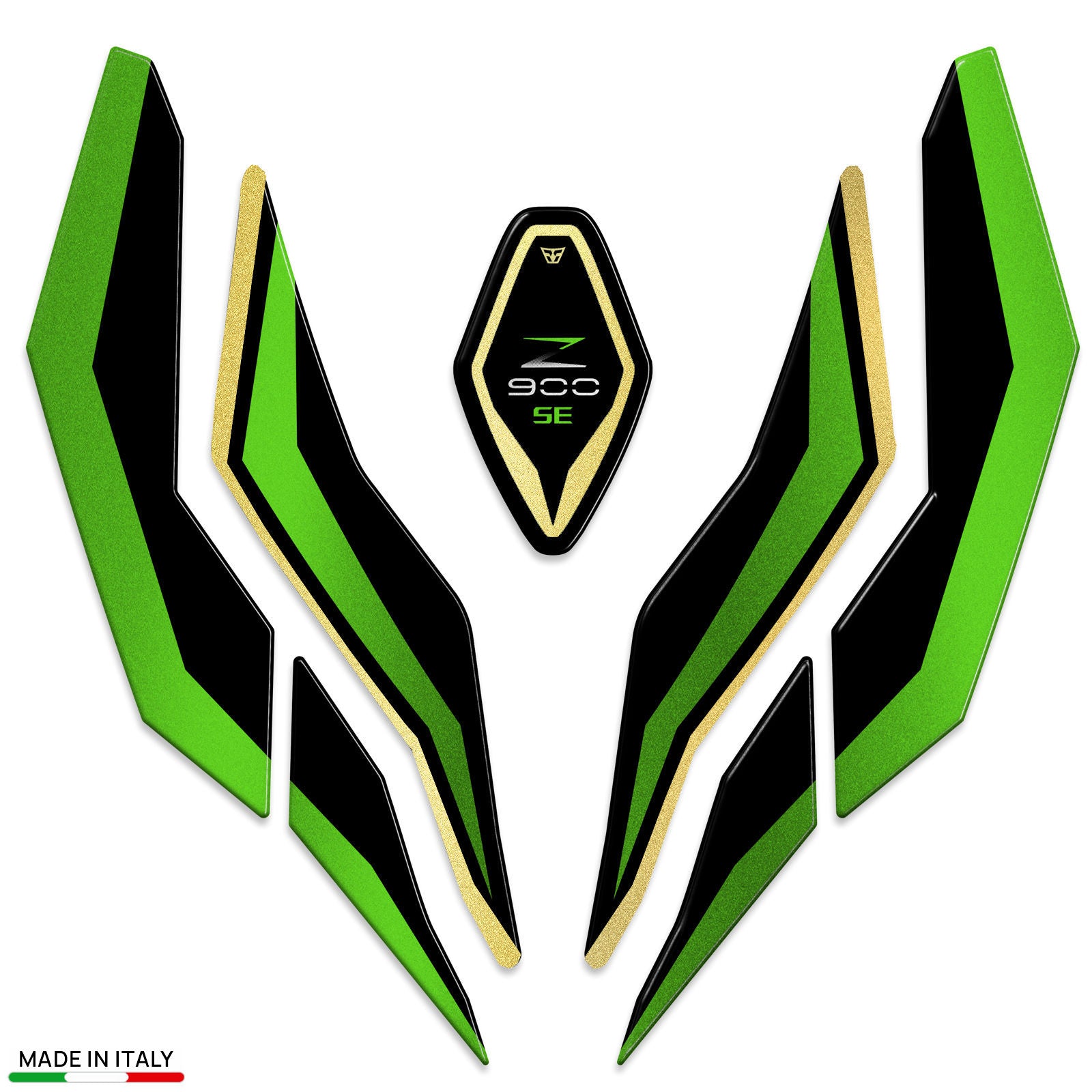Resin Bike 3D Motorcycle Stickers - Front Fender | Kawasaki Z 900 / 900 SE 2025>2026 -   Pyramid Motorcycle Accessories
