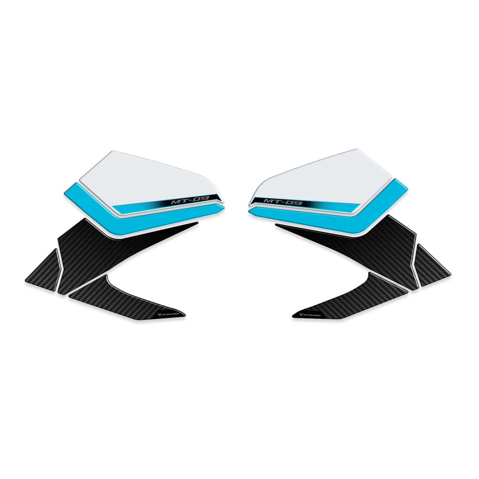 Resin Bike 3D Motorcycle Stickers - Tank Sides | Yamaha MT-09 2024>2025 RB-1000779000002 -   Pyramid Motorcycle Accessories