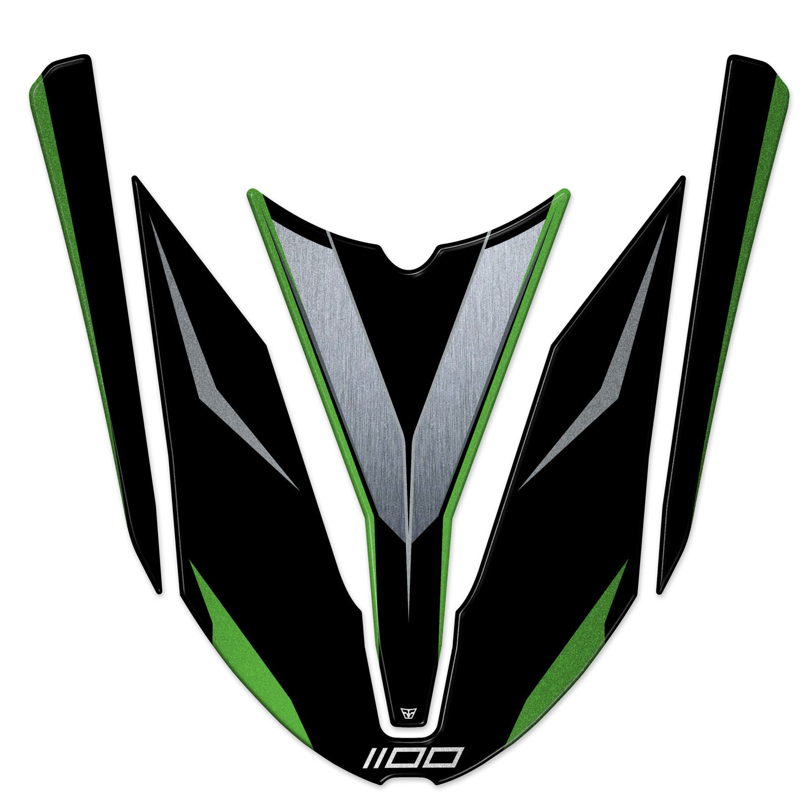 Resin Bike 3D Motorcycle Stickers - Front Fender | Kawasaki Versys 1100 2025>2026 -   Pyramid Motorcycle Accessories