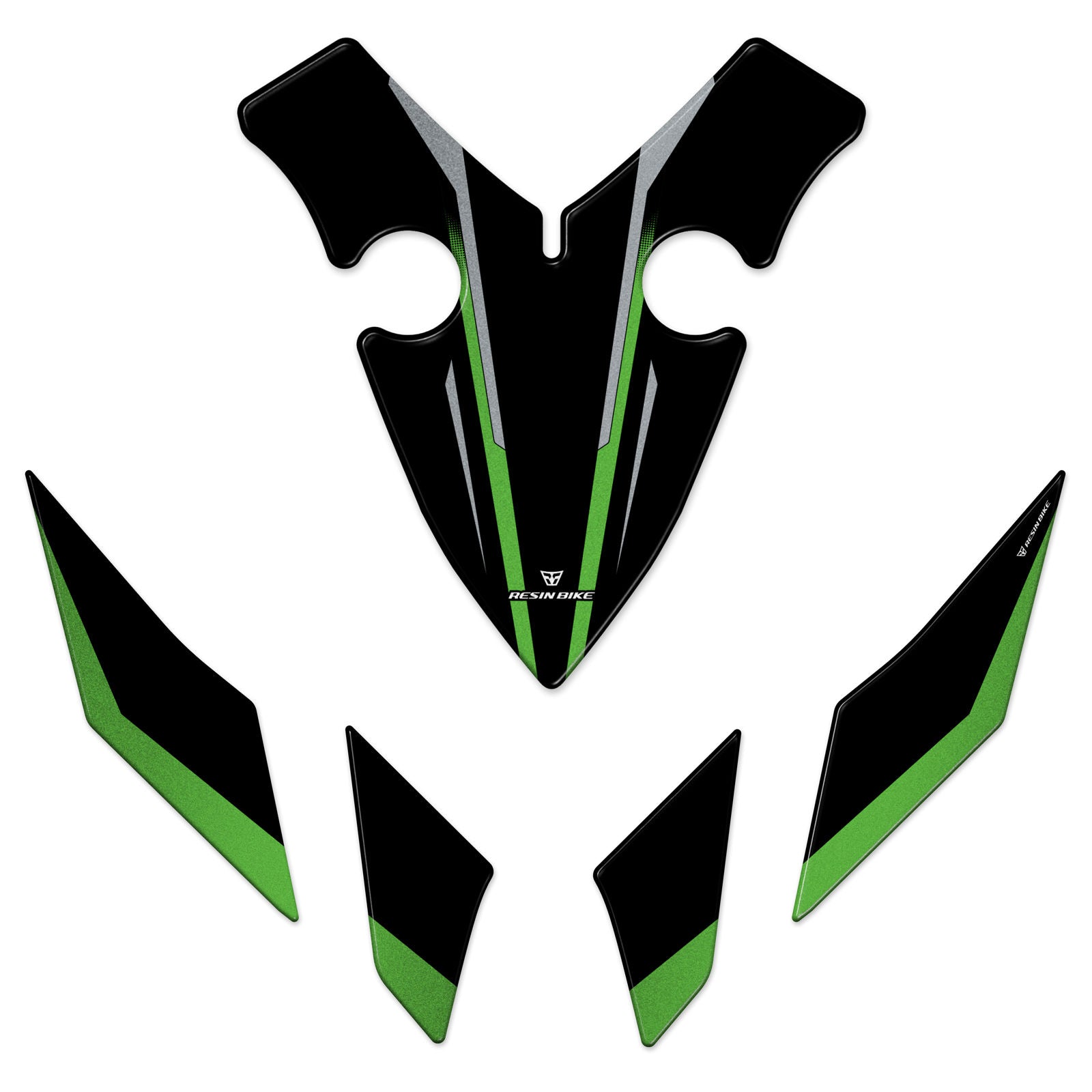 Resin Bike 3D Motorcycle Stickers - Front Fender | Kawasaki Versys 1100 2025>2026 RB-1000780400006 -   Pyramid Motorcycle Accessories