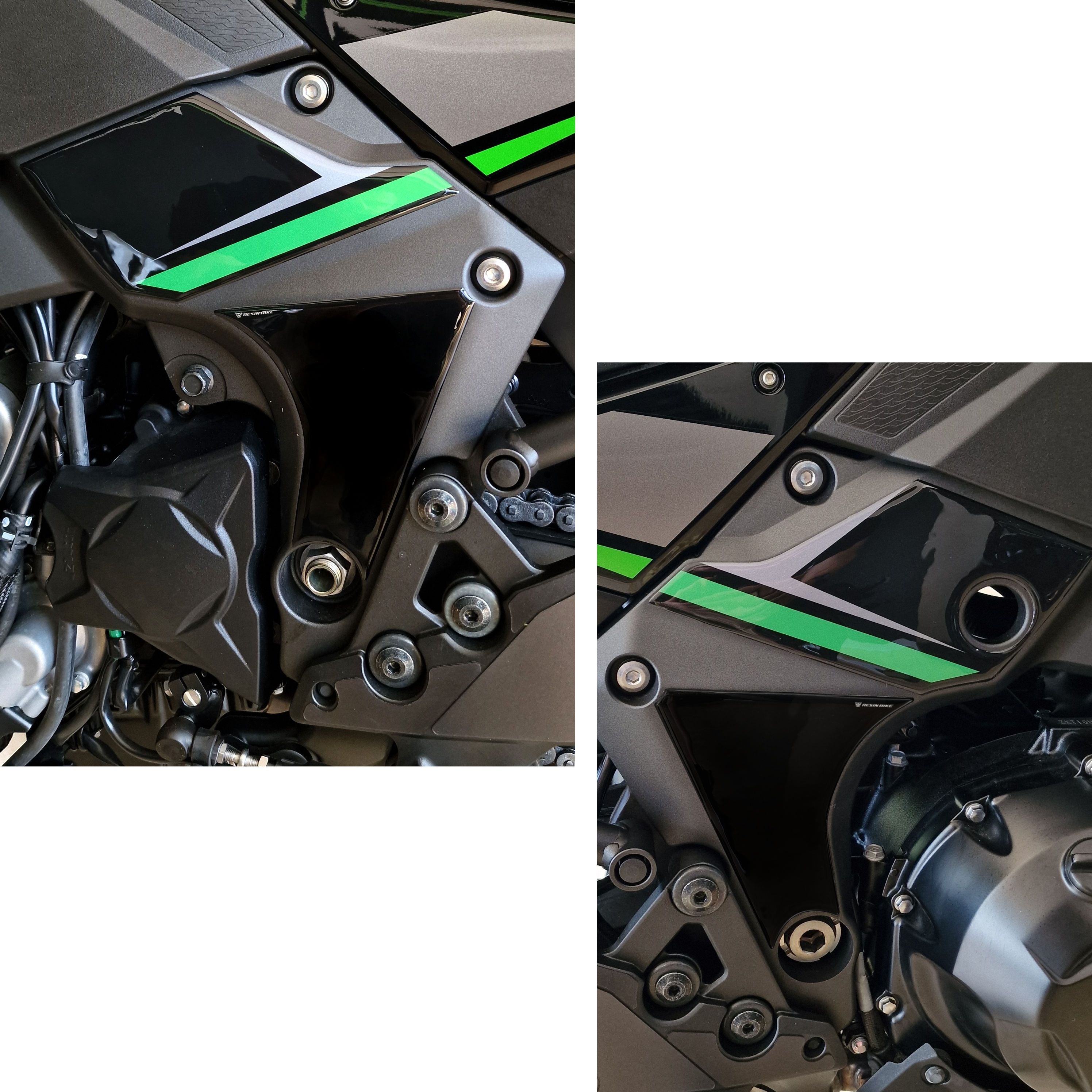 Resin Bike 3D Motorcycle Stickers - Full Kit | Kawasaki Versys 1100 2025>2026 -   Pyramid Motorcycle Accessories
