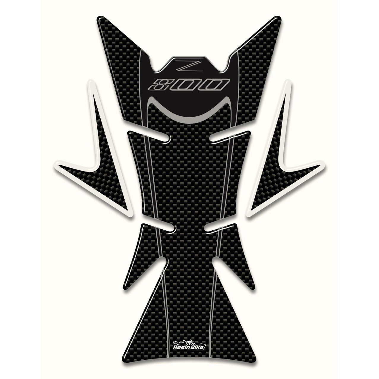 Resin Bike 3D Motorcycle Stickers - Tank Pad | Kawasaki Z 800 2013>2016 -   Pyramid Motorcycle Accessories