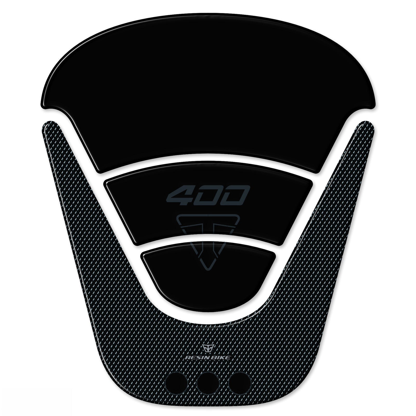 Resin Bike 3D Motorcycle Stickers - Tank Pad | Triumph Scrambler 400 X / Speed 400 2024>2025 -   Pyramid Motorcycle Accessories