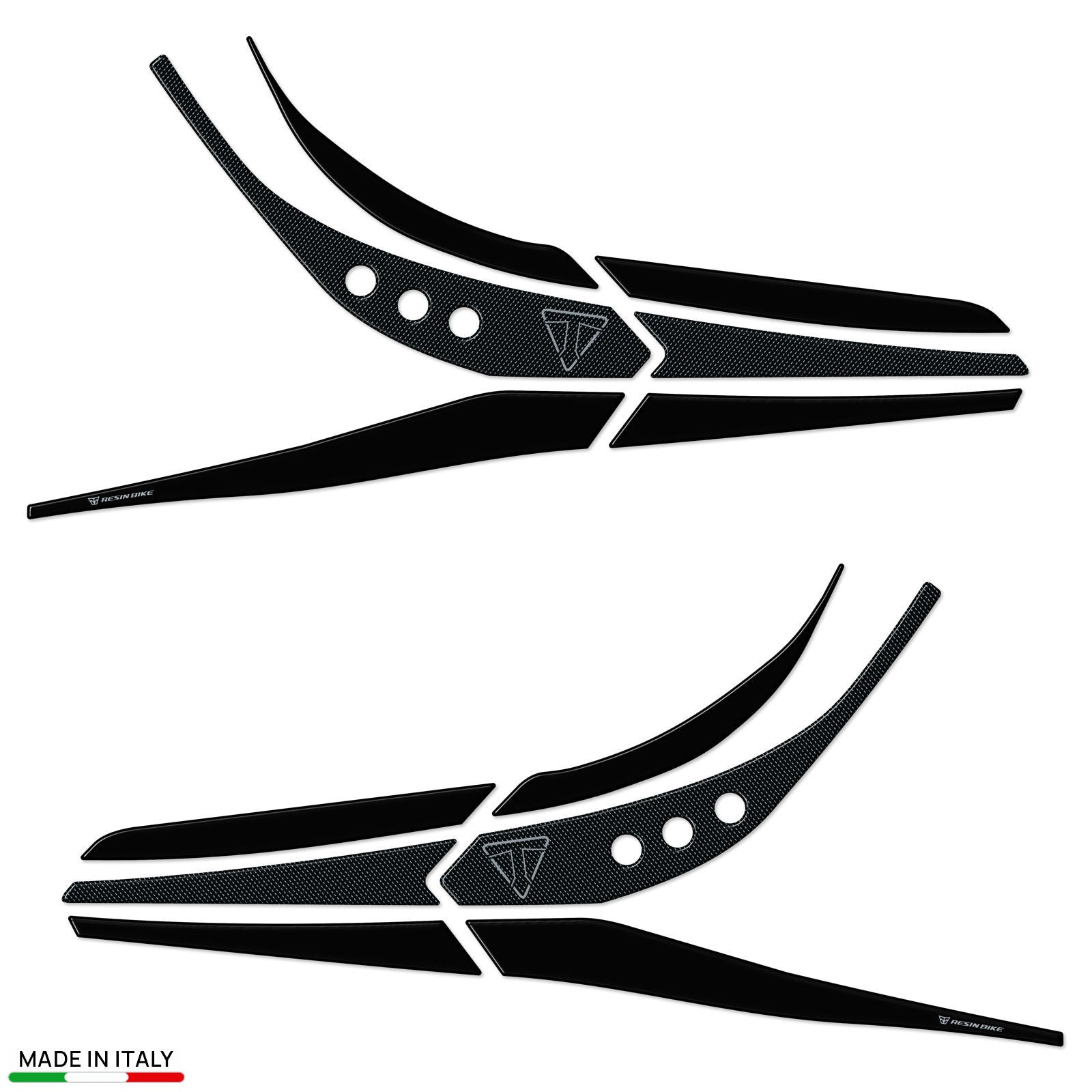 Resin Bike 3D Motorcycle Stickers - Handguards | Triumph Scrambler 400 X / Speed 400 2024>2025 -   Pyramid Motorcycle Accessories