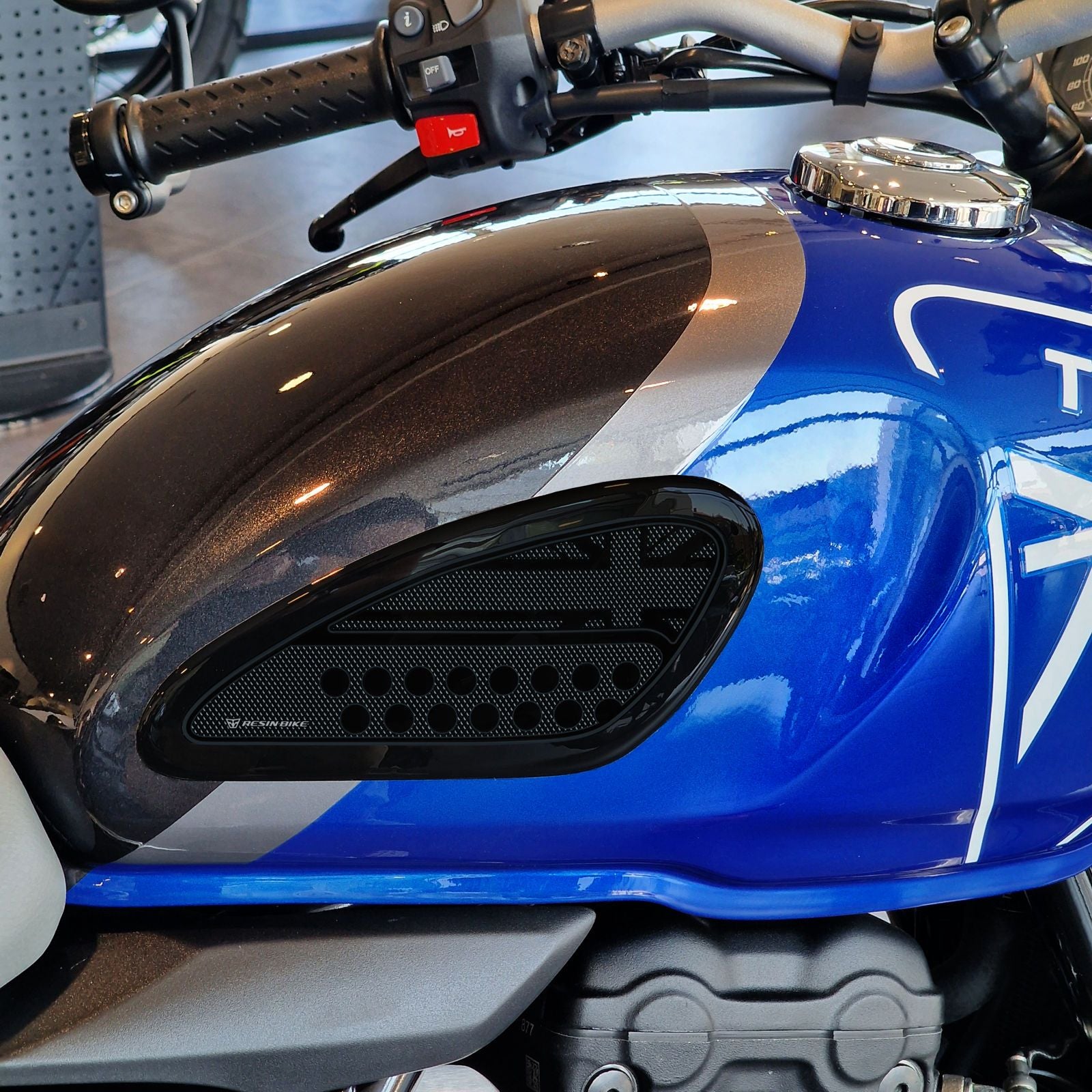 Resin Bike 3D Motorcycle Stickers - Full Kit | Triumph Scrambler 400 X / Speed 400 2024>2025 RB-1000782600008 -   Pyramid Motorcycle Accessories