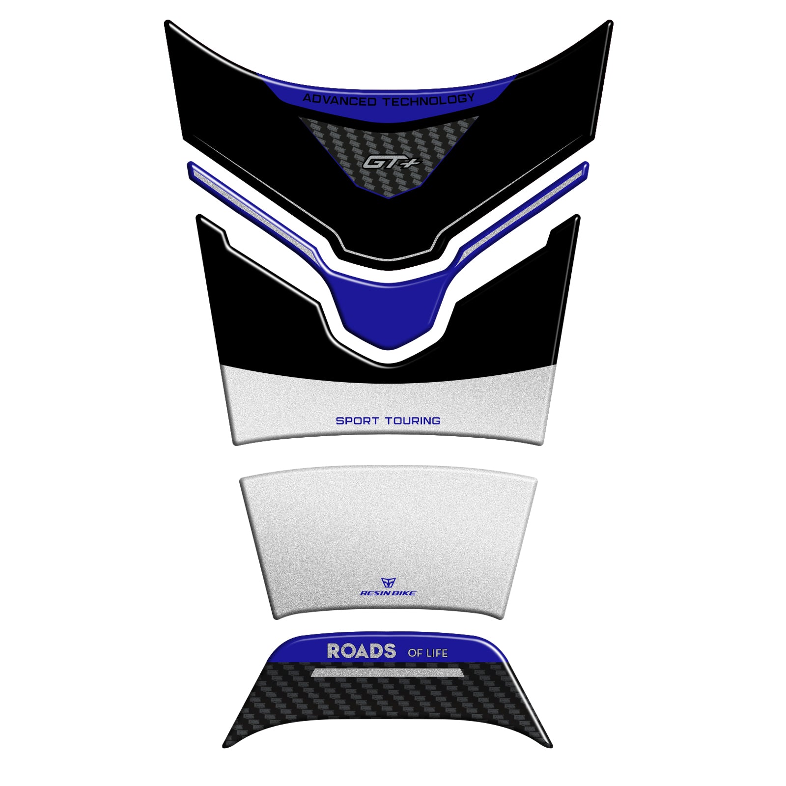 Resin Bike 3D Motorcycle Stickers - Full Kit | Yamaha Tracer 9 GT+ 2025>2026 RB-1000783700004 -   Pyramid Motorcycle Accessories